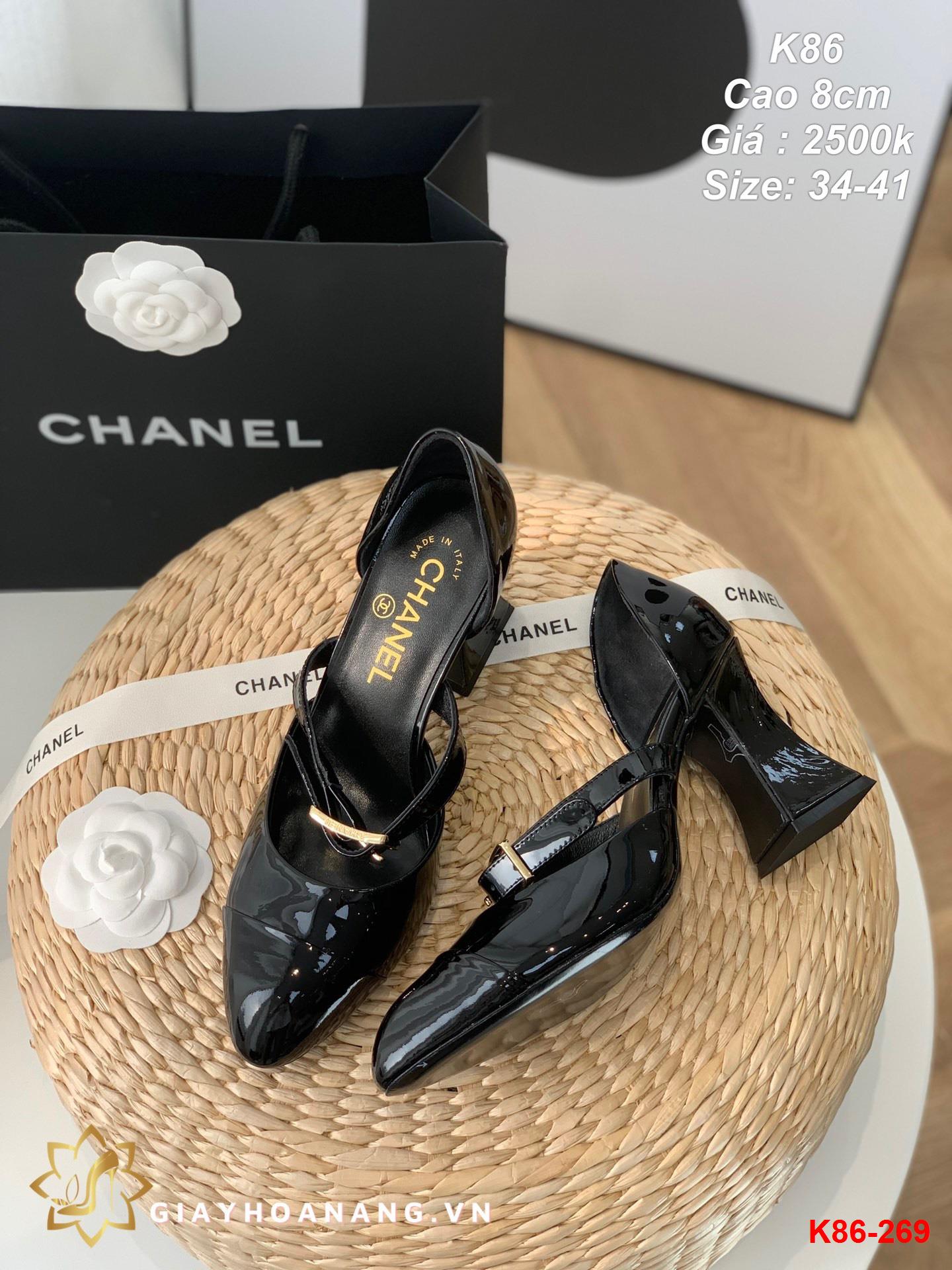 K86-269 Chanel sandal cao 8cm siêu cấp