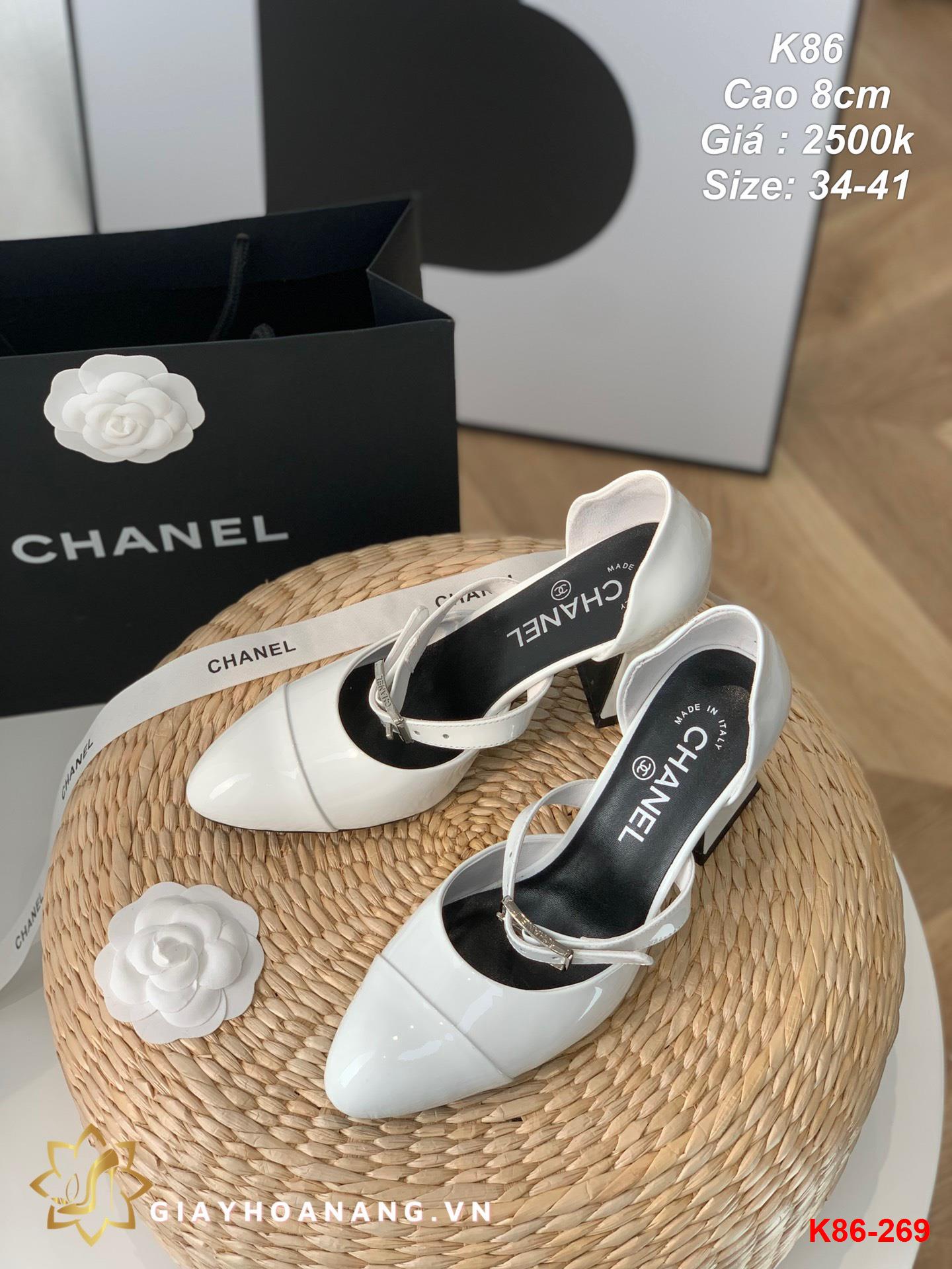 K86-269 Chanel sandal cao 8cm siêu cấp