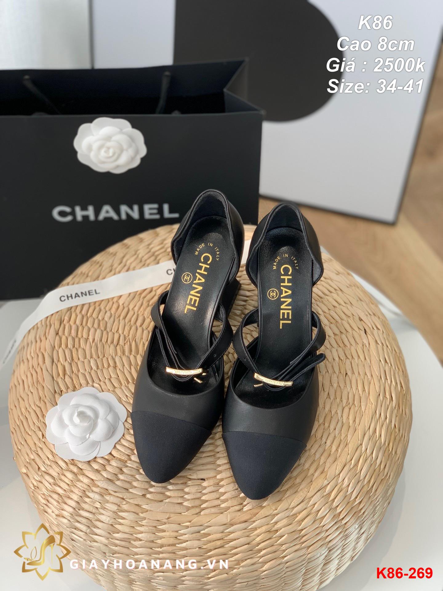 K86-269 Chanel sandal cao 8cm siêu cấp