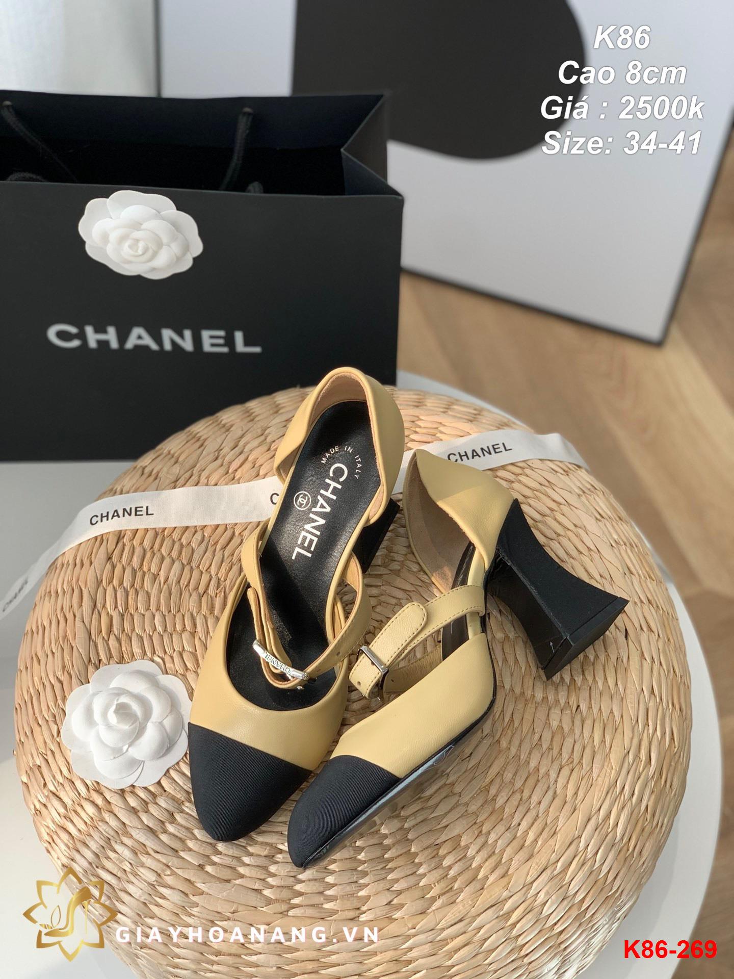 K86-269 Chanel sandal cao 8cm siêu cấp