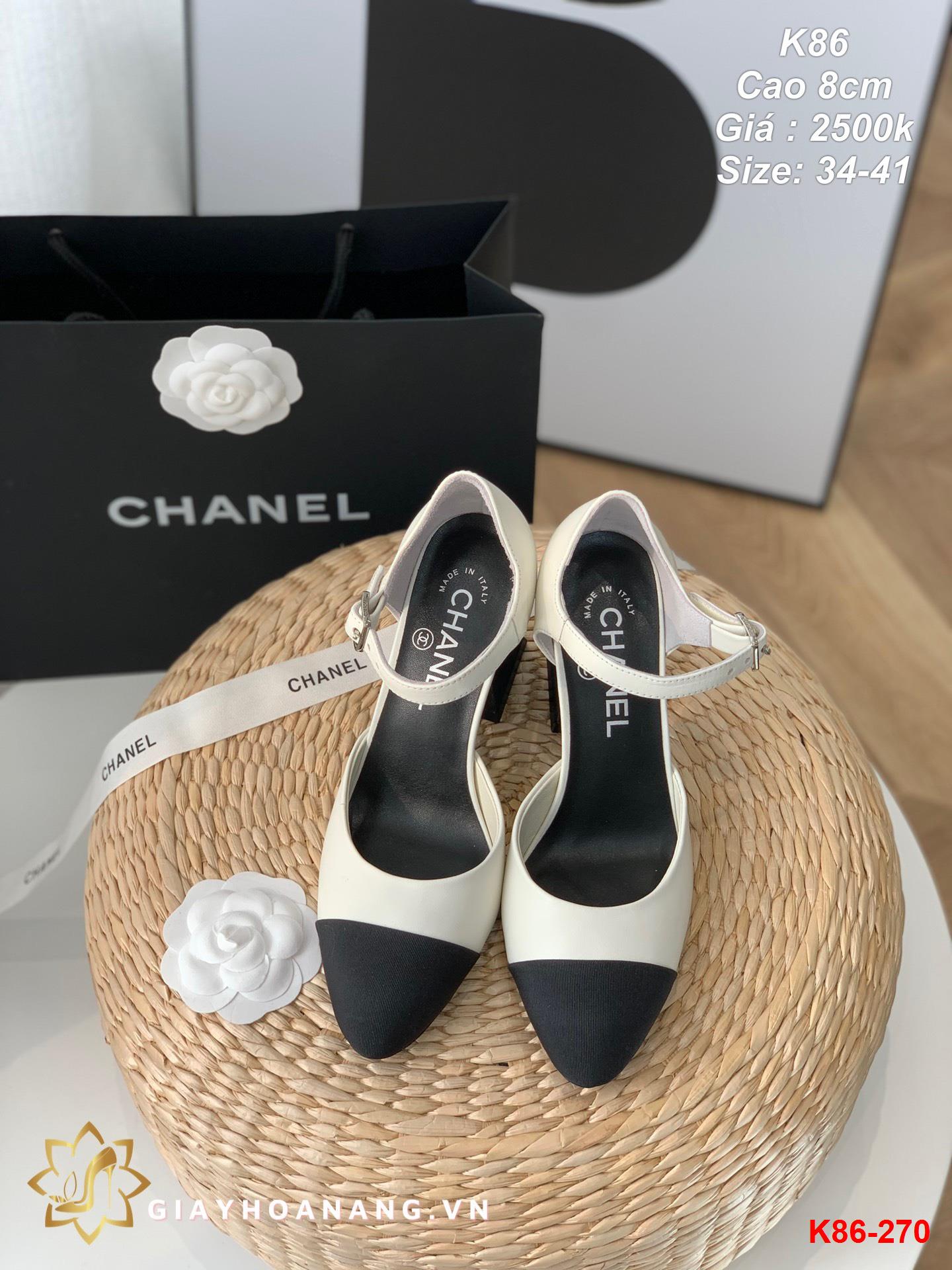 K86-270 Chanel sandal cao 8cm siêu cấp