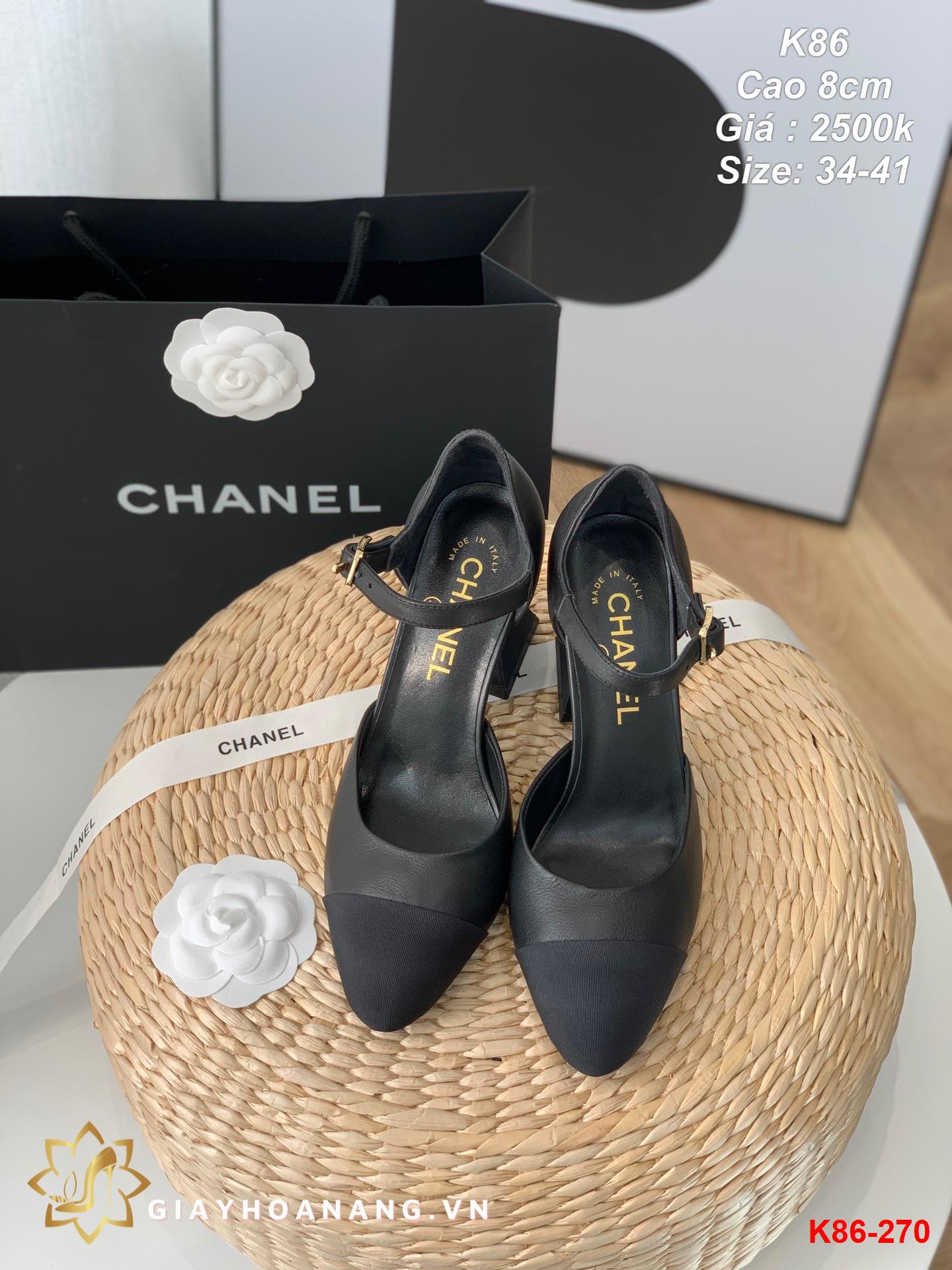 K86-270 Chanel sandal cao 8cm siêu cấp