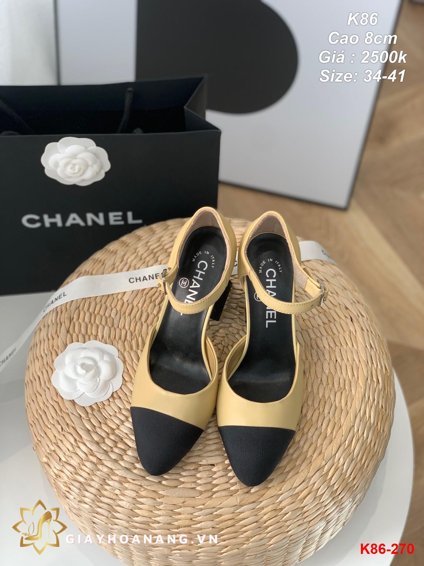 K86-270 Chanel sandal cao 8cm siêu cấp