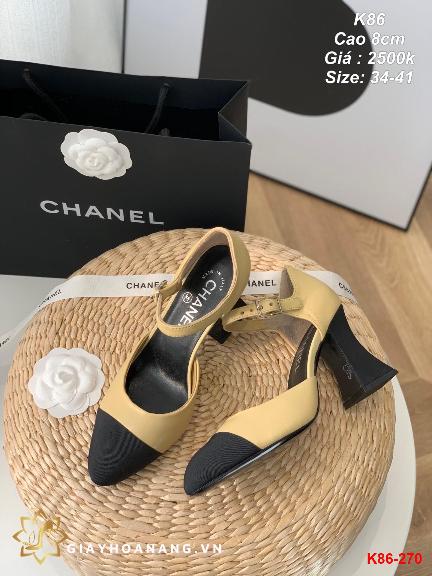 K86-270 Chanel sandal cao 8cm siêu cấp