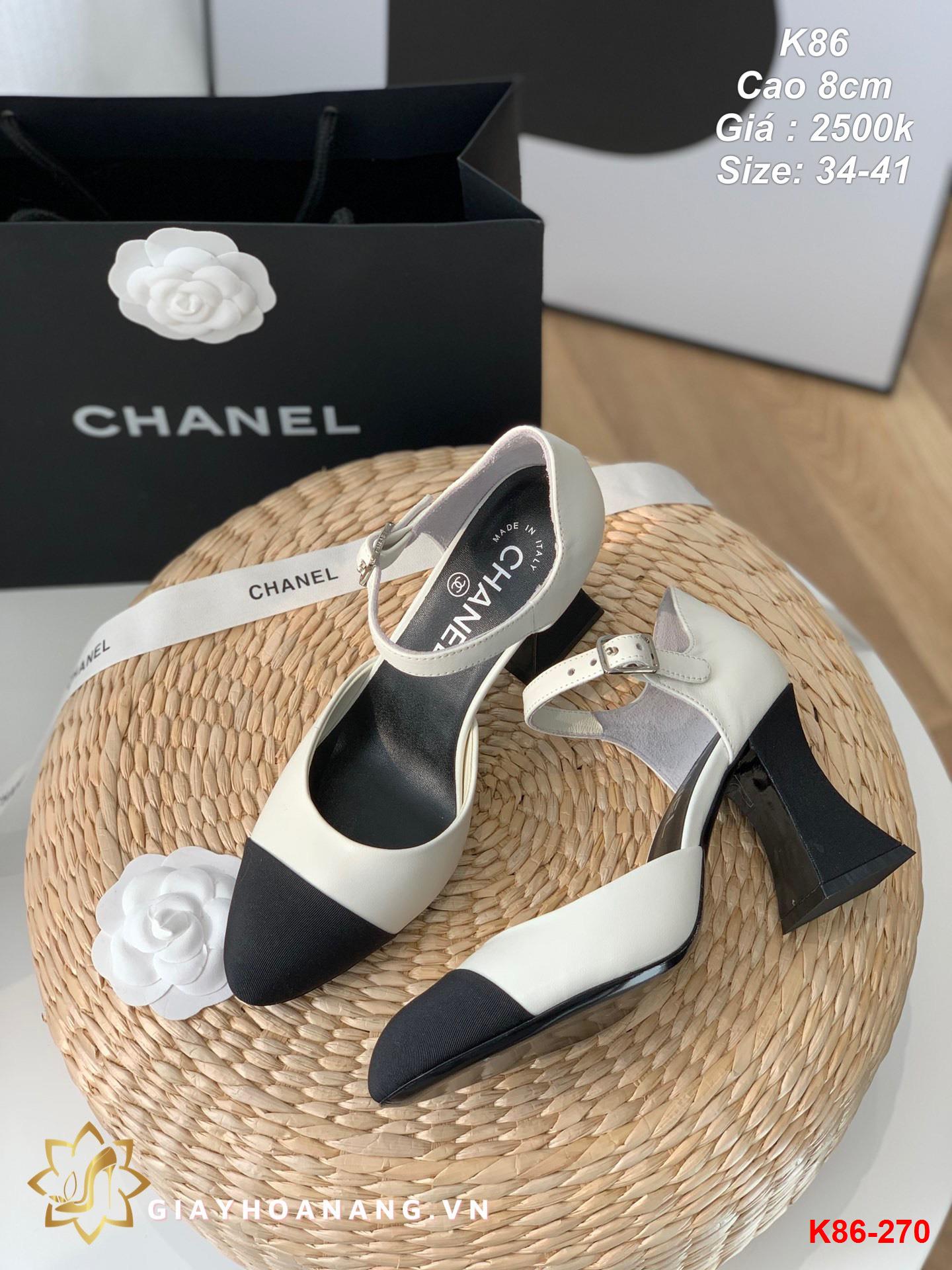 K86-270 Chanel sandal cao 8cm siêu cấp