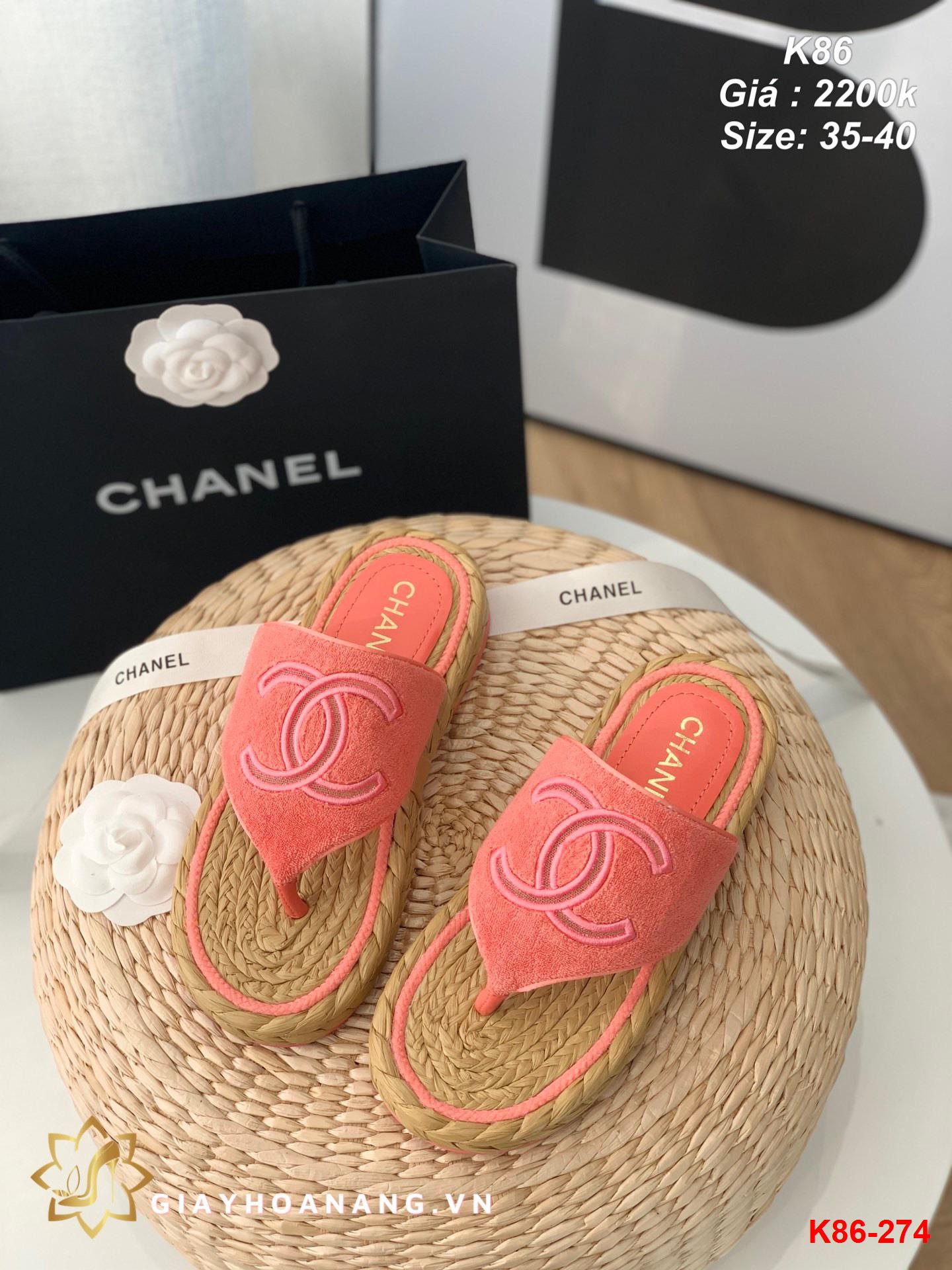 K86-274 Chanel dép sỏ ngón siêu cấp