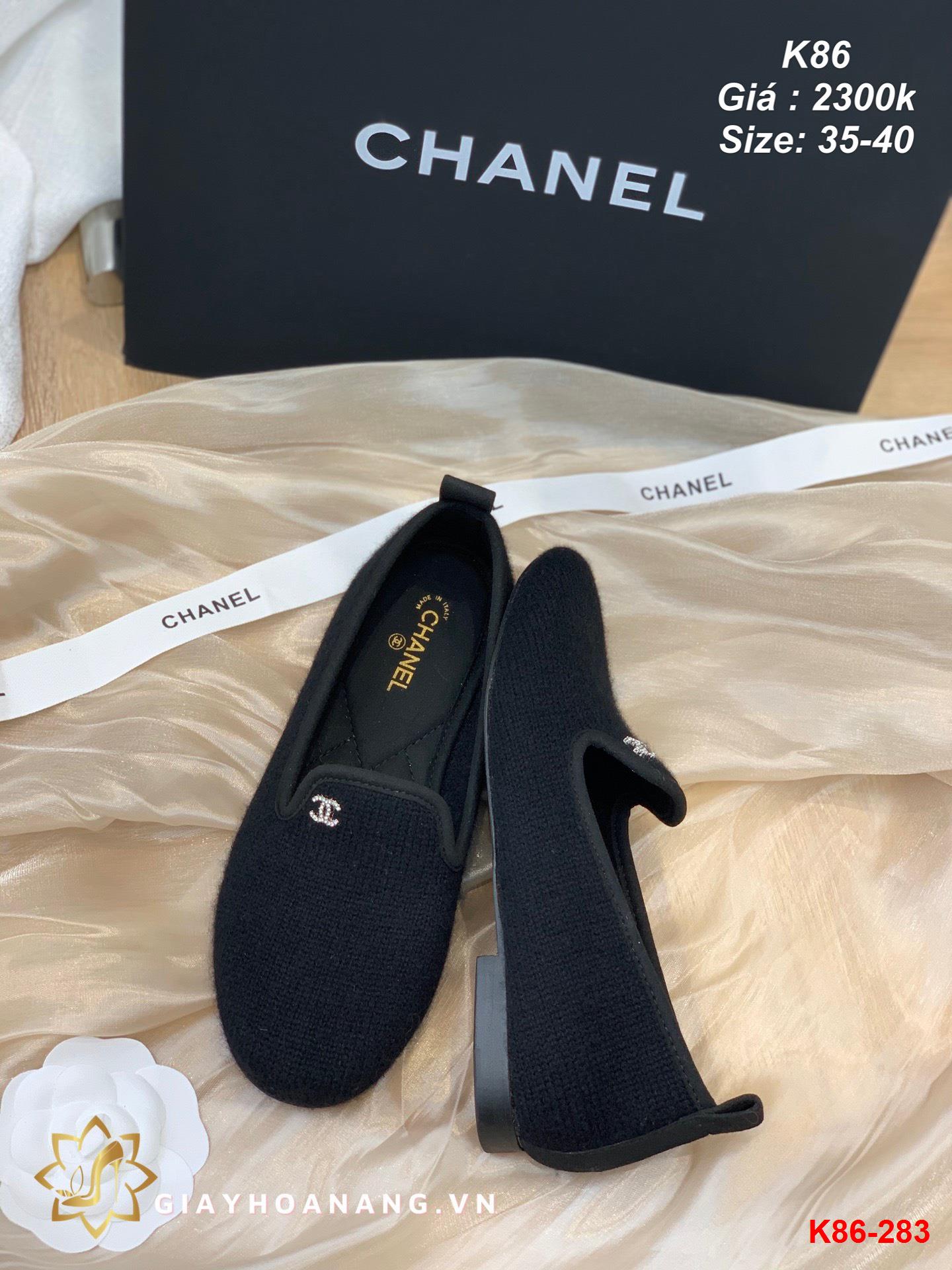 K86-283 Chanel giày lười siêu cấp
