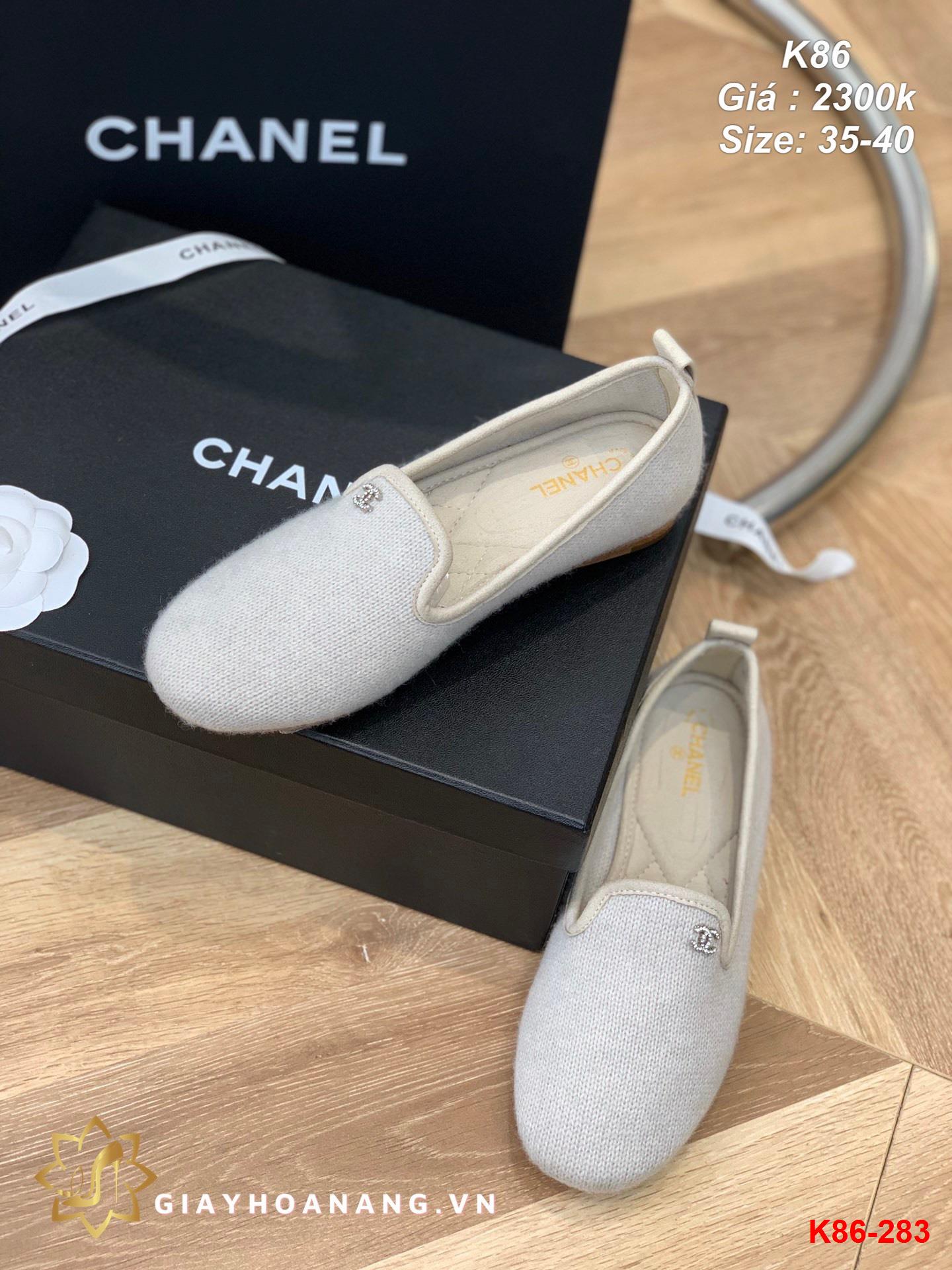 K86-283 Chanel giày lười siêu cấp