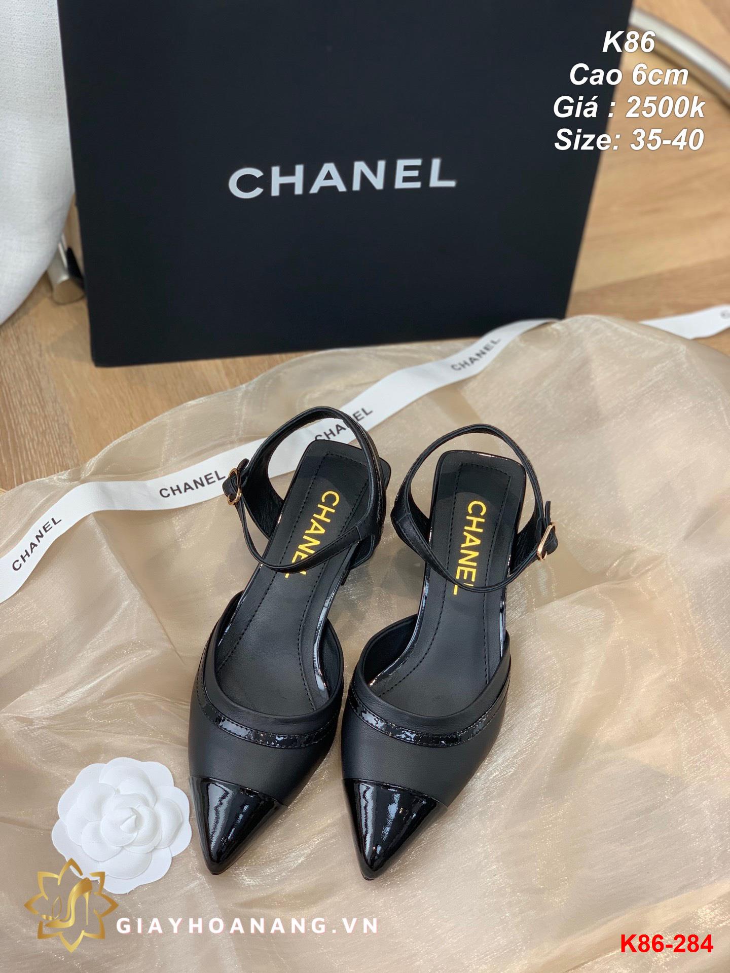 K86-284 Chanel sandal cao 6cm siêu cấp