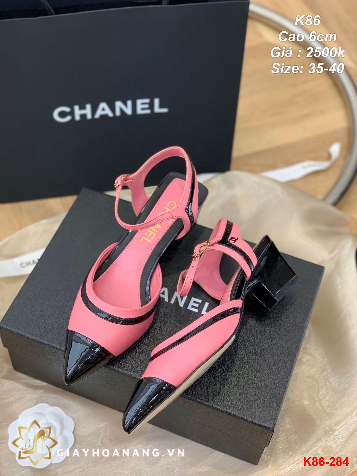 K86-284 Chanel sandal cao 6cm siêu cấp