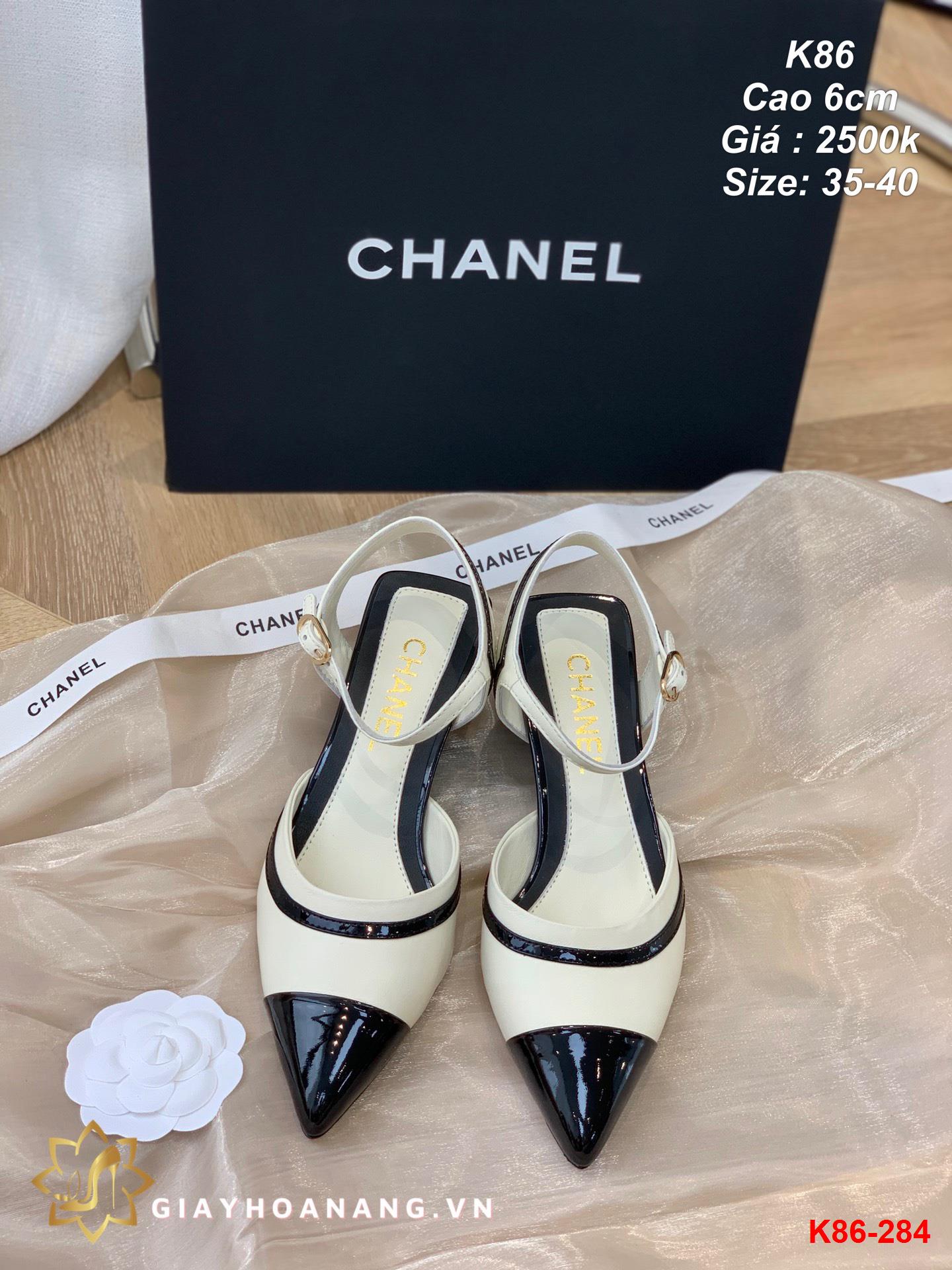 K86-284 Chanel sandal cao 6cm siêu cấp