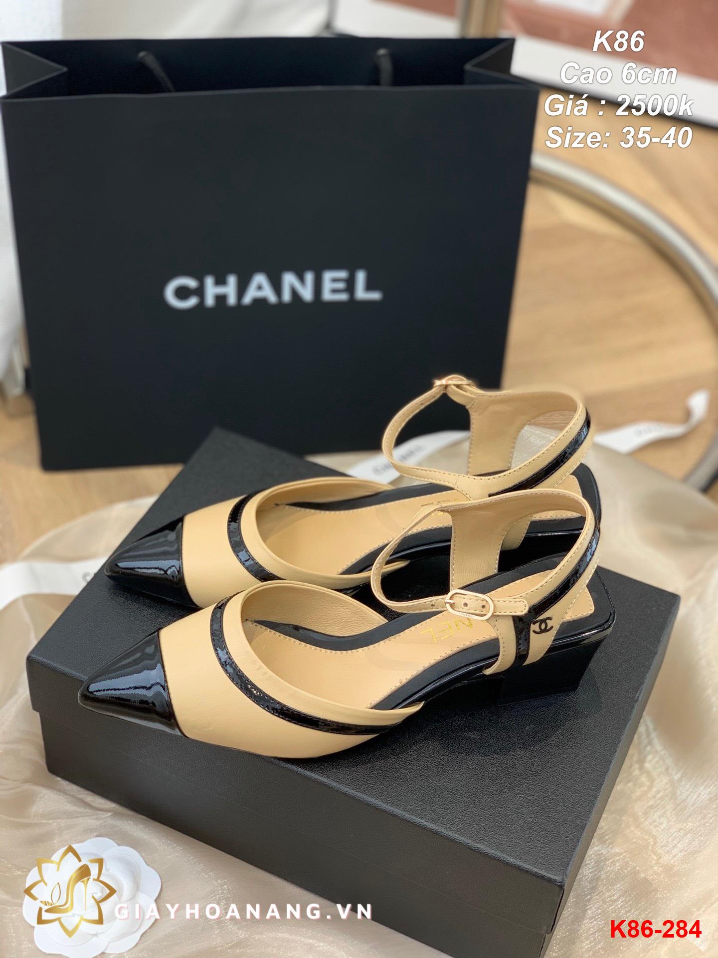 K86-284 Chanel sandal cao 6cm siêu cấp