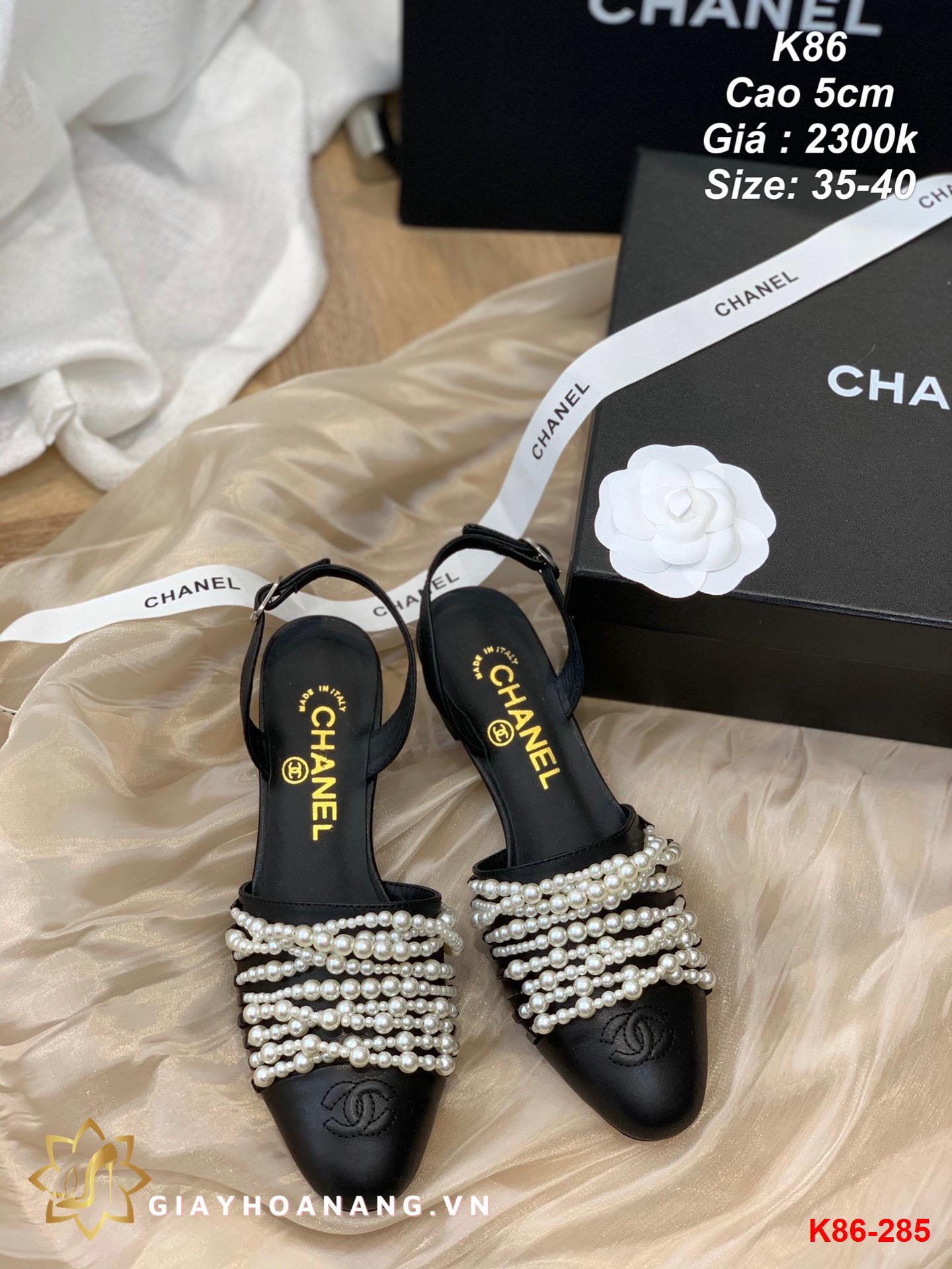 K86-285 Chanel sandal cao 5cm siêu cấp