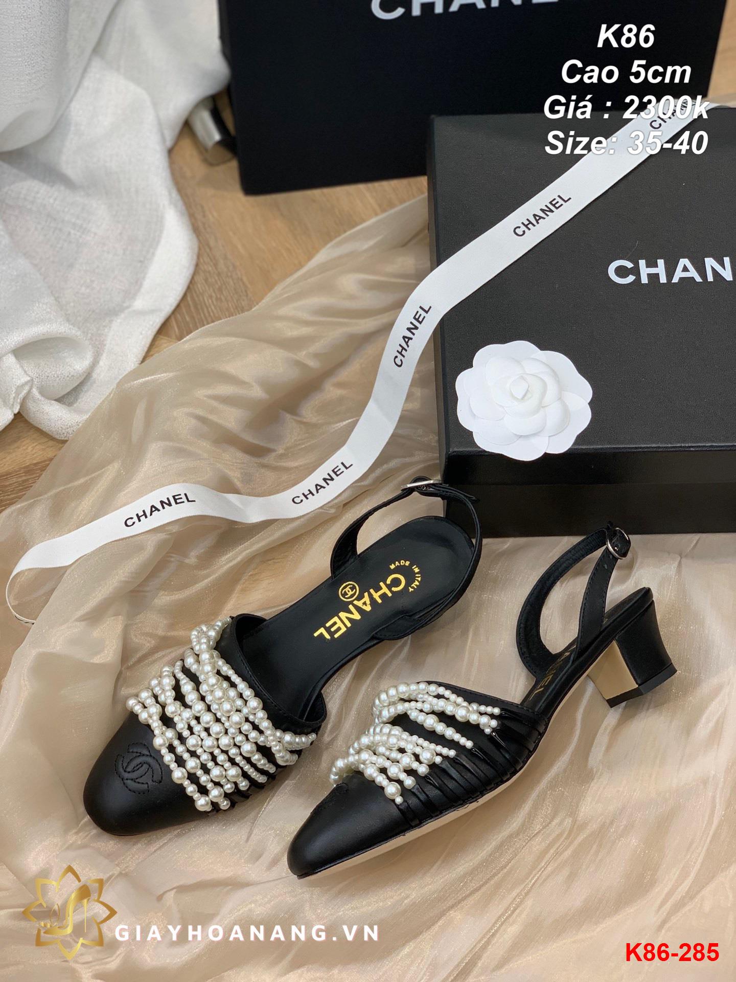 K86-285 Chanel sandal cao 5cm siêu cấp