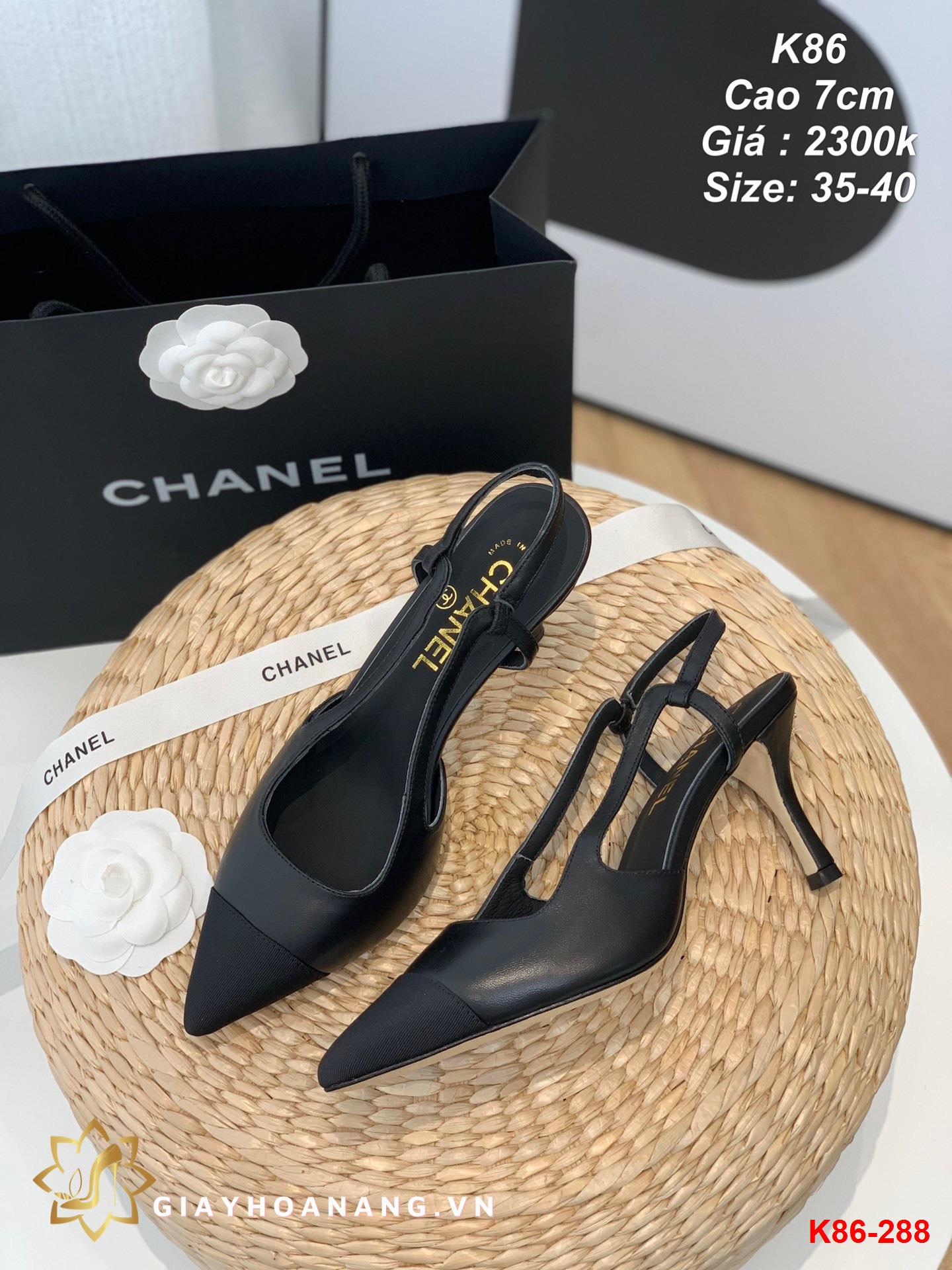 K86-288 Chanel sandal cao 7cm siêu cấp