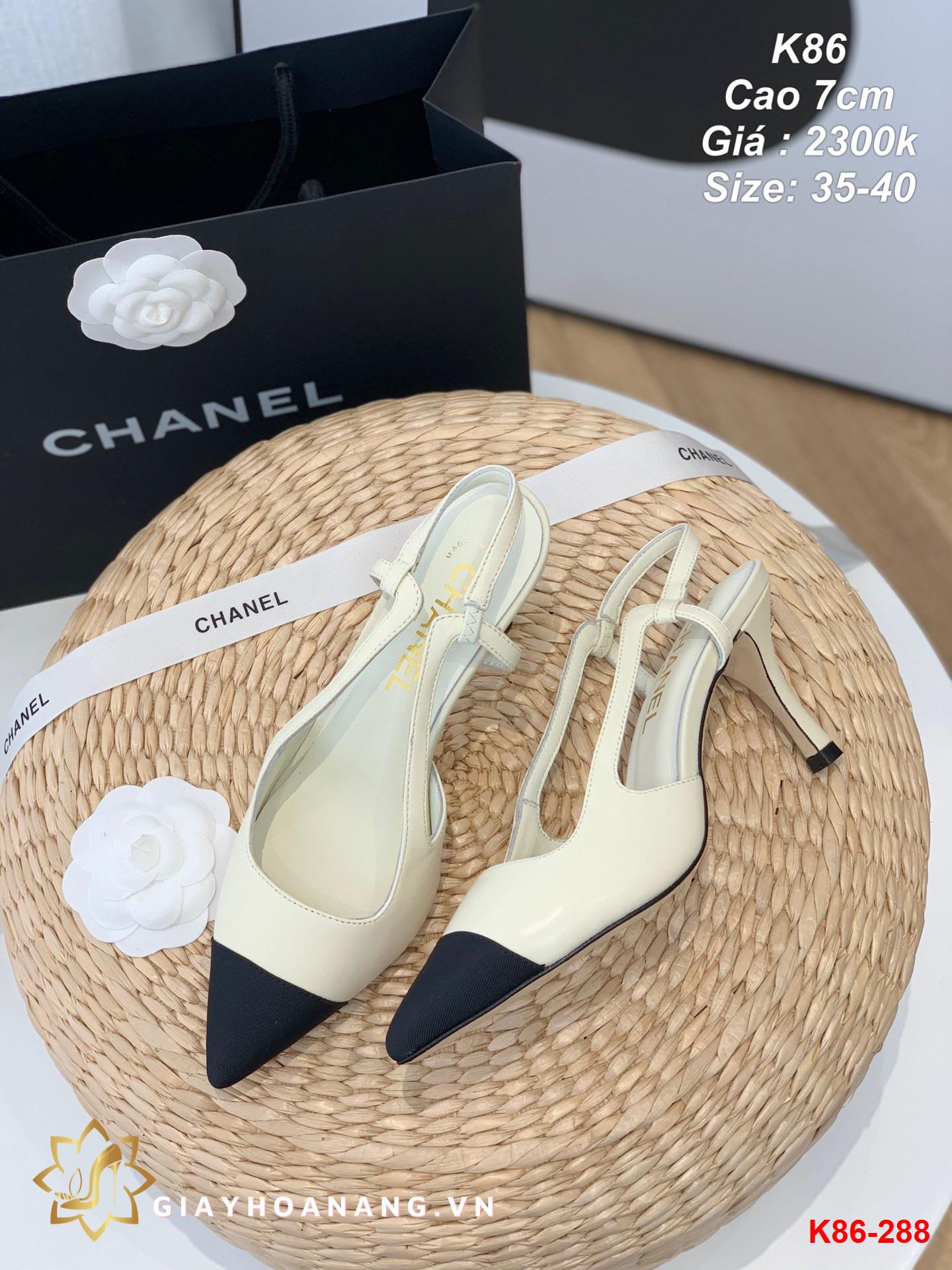 K86-288 Chanel sandal cao 7cm siêu cấp