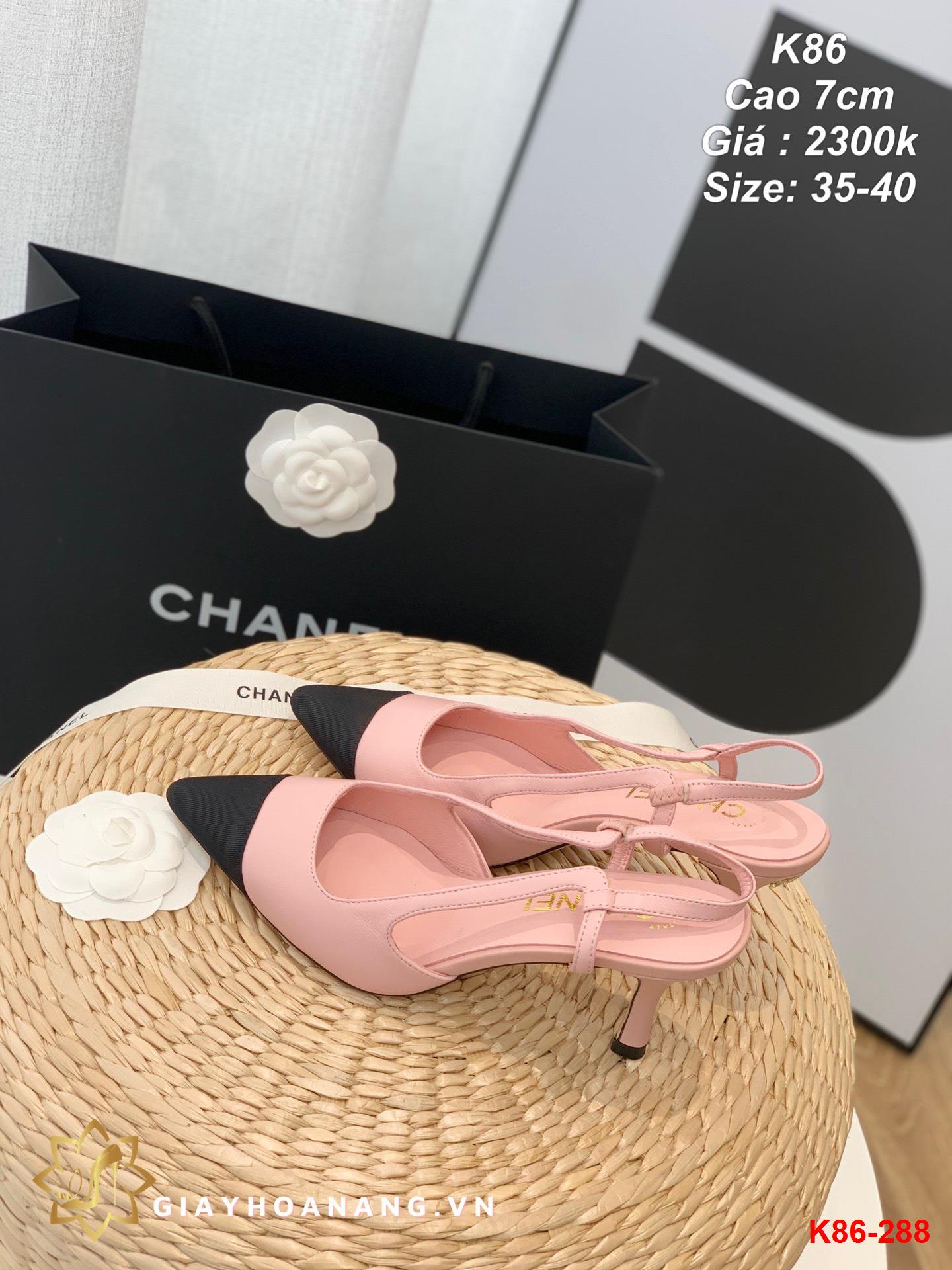 K86-288 Chanel sandal cao 7cm siêu cấp