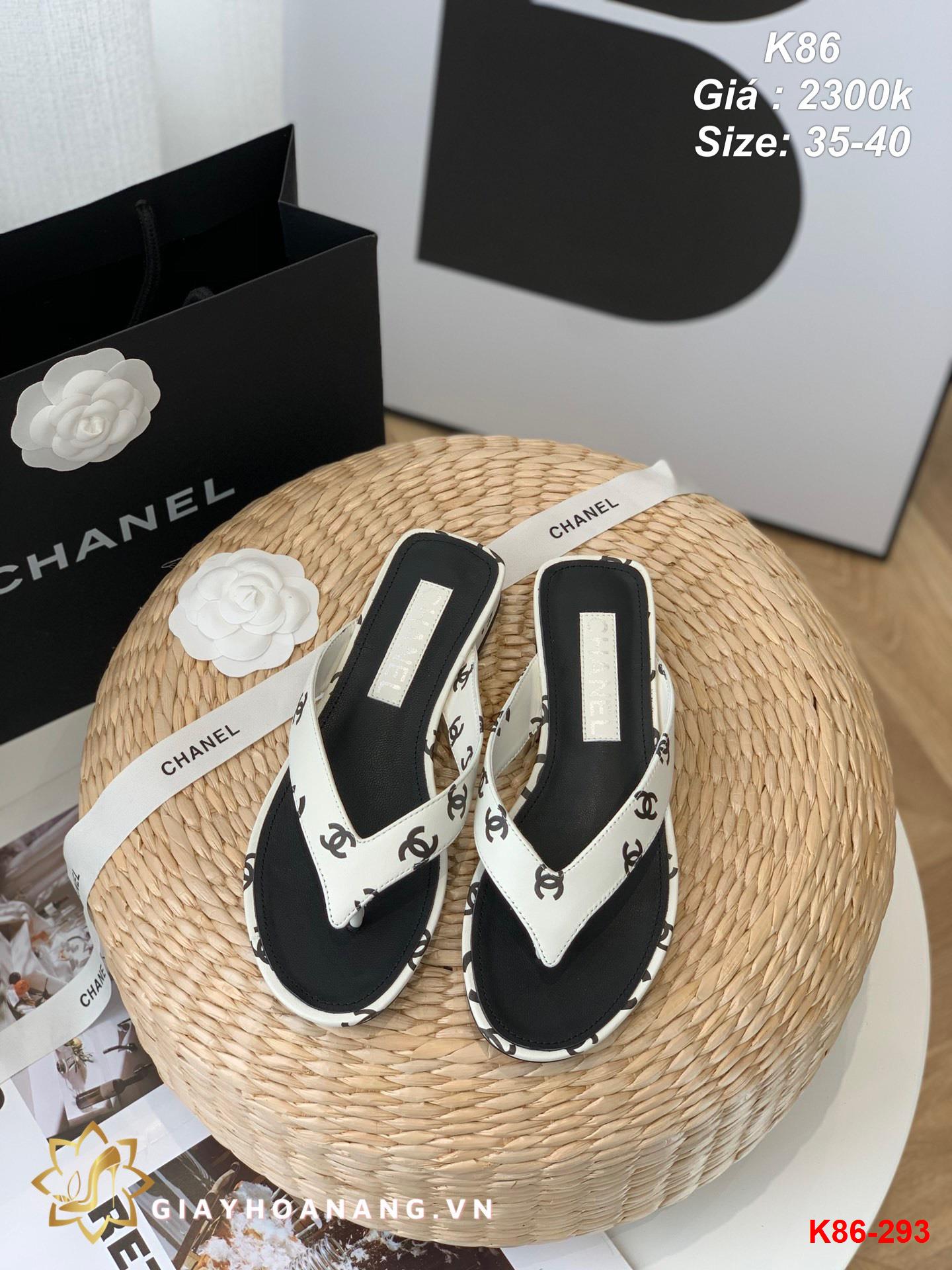 K86-293 Chanel dép sỏ ngón siêu cấp