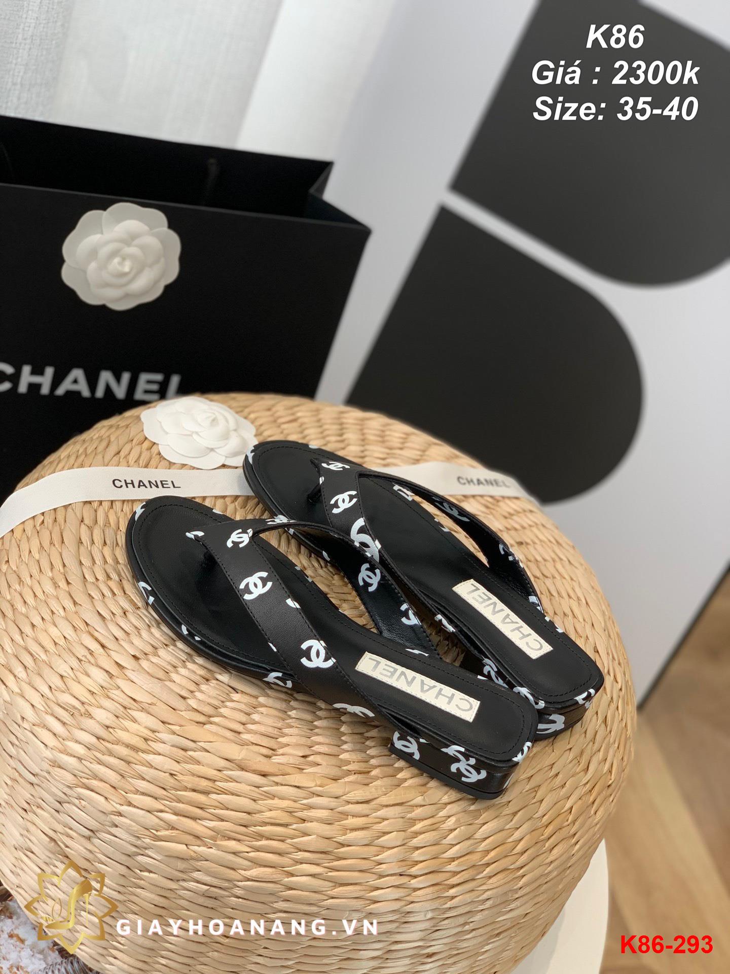 K86-293 Chanel dép sỏ ngón siêu cấp