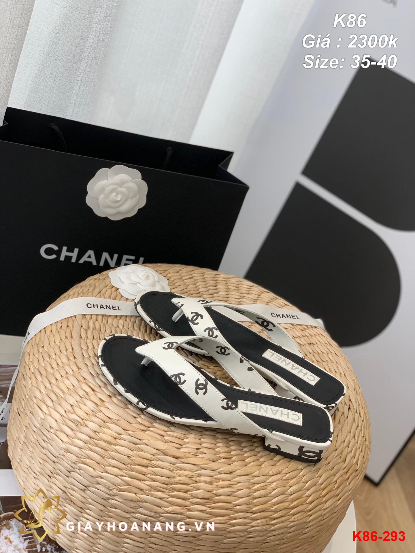 K86-293 Chanel dép sỏ ngón siêu cấp