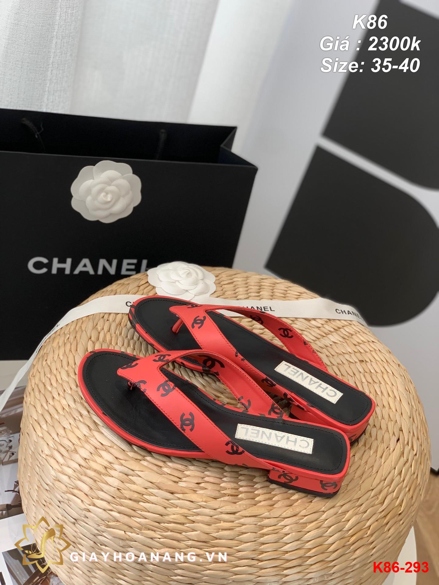 K86-293 Chanel dép sỏ ngón siêu cấp