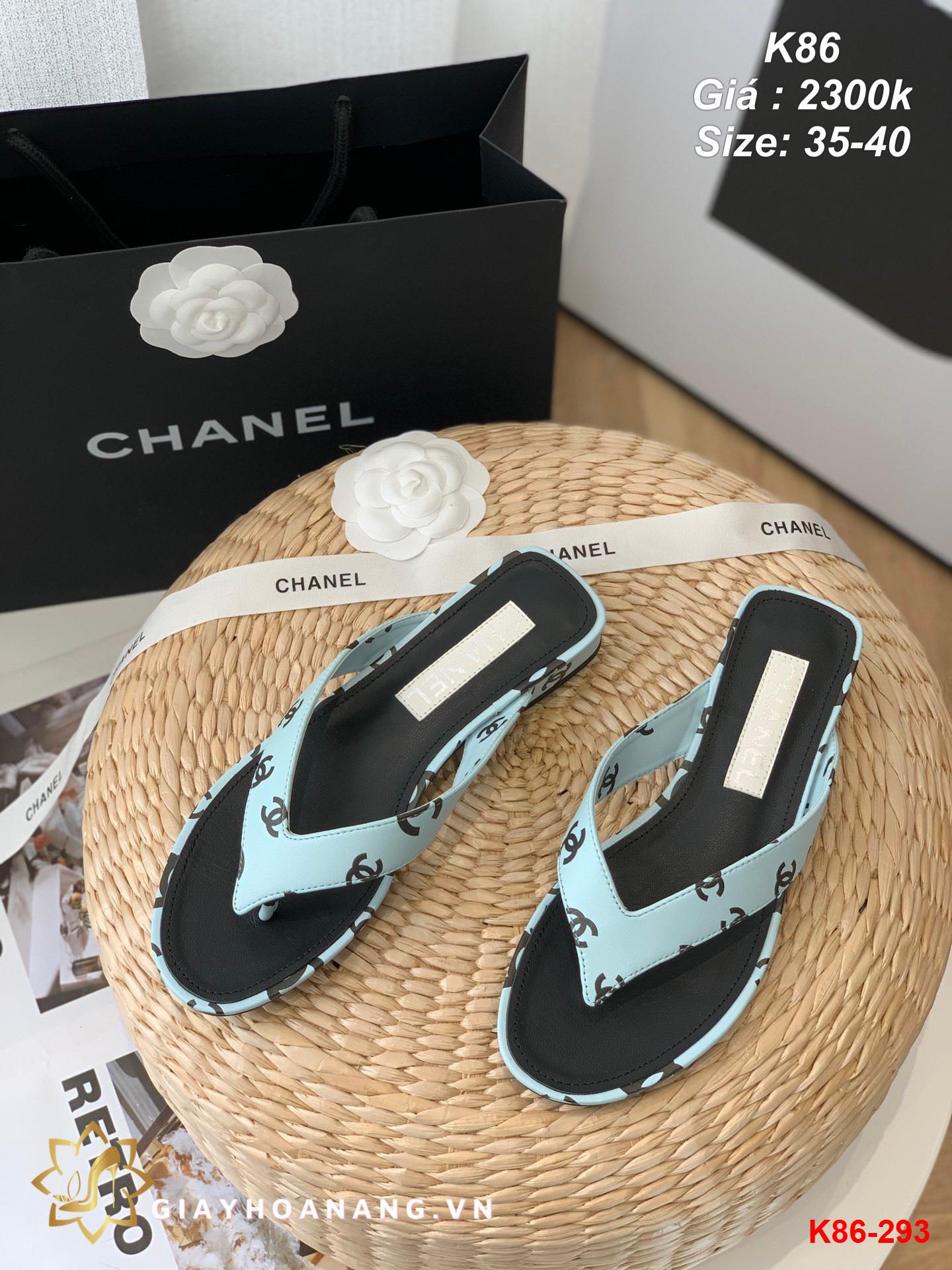 K86-293 Chanel dép sỏ ngón siêu cấp