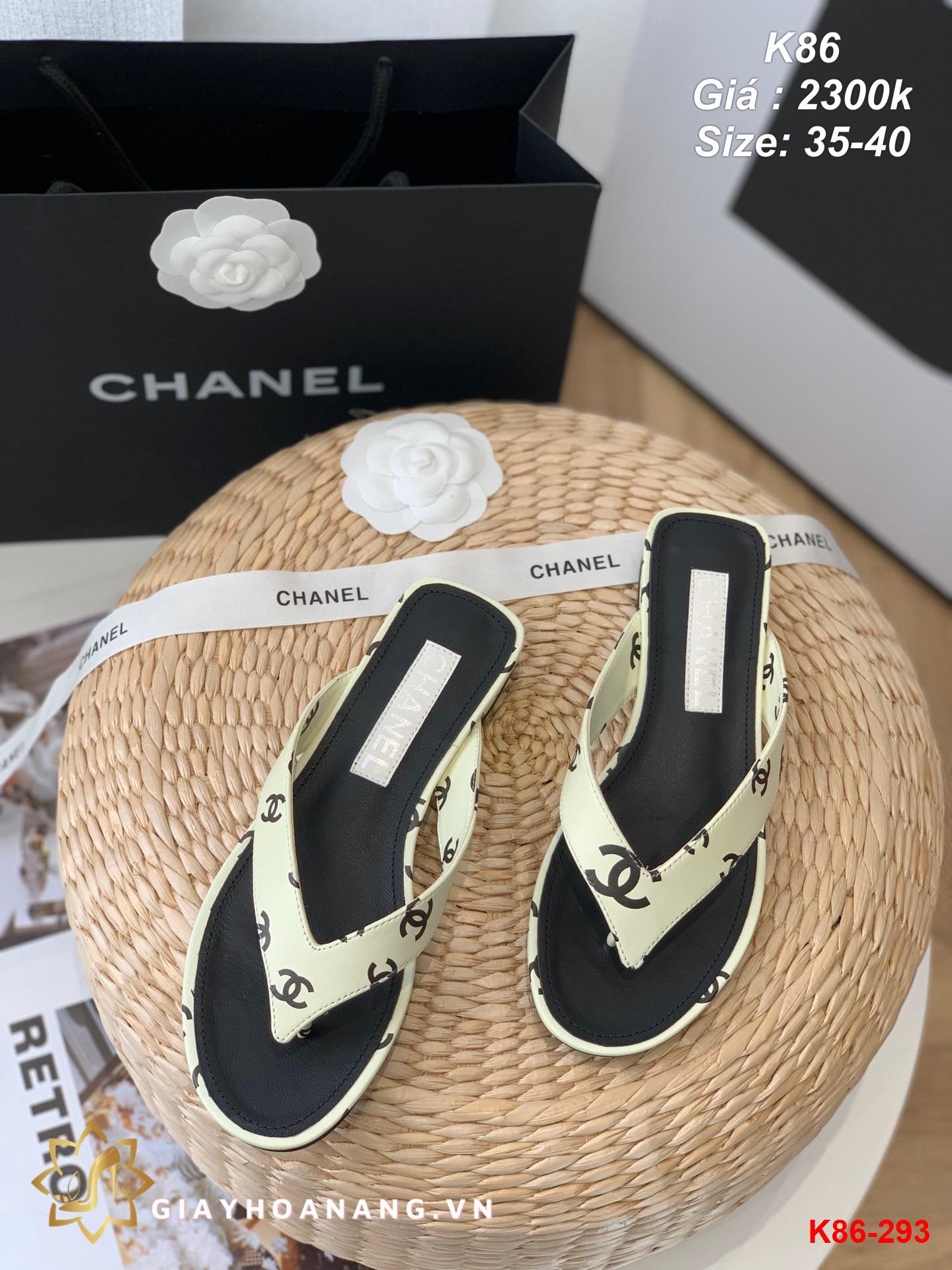 K86-293 Chanel dép sỏ ngón siêu cấp