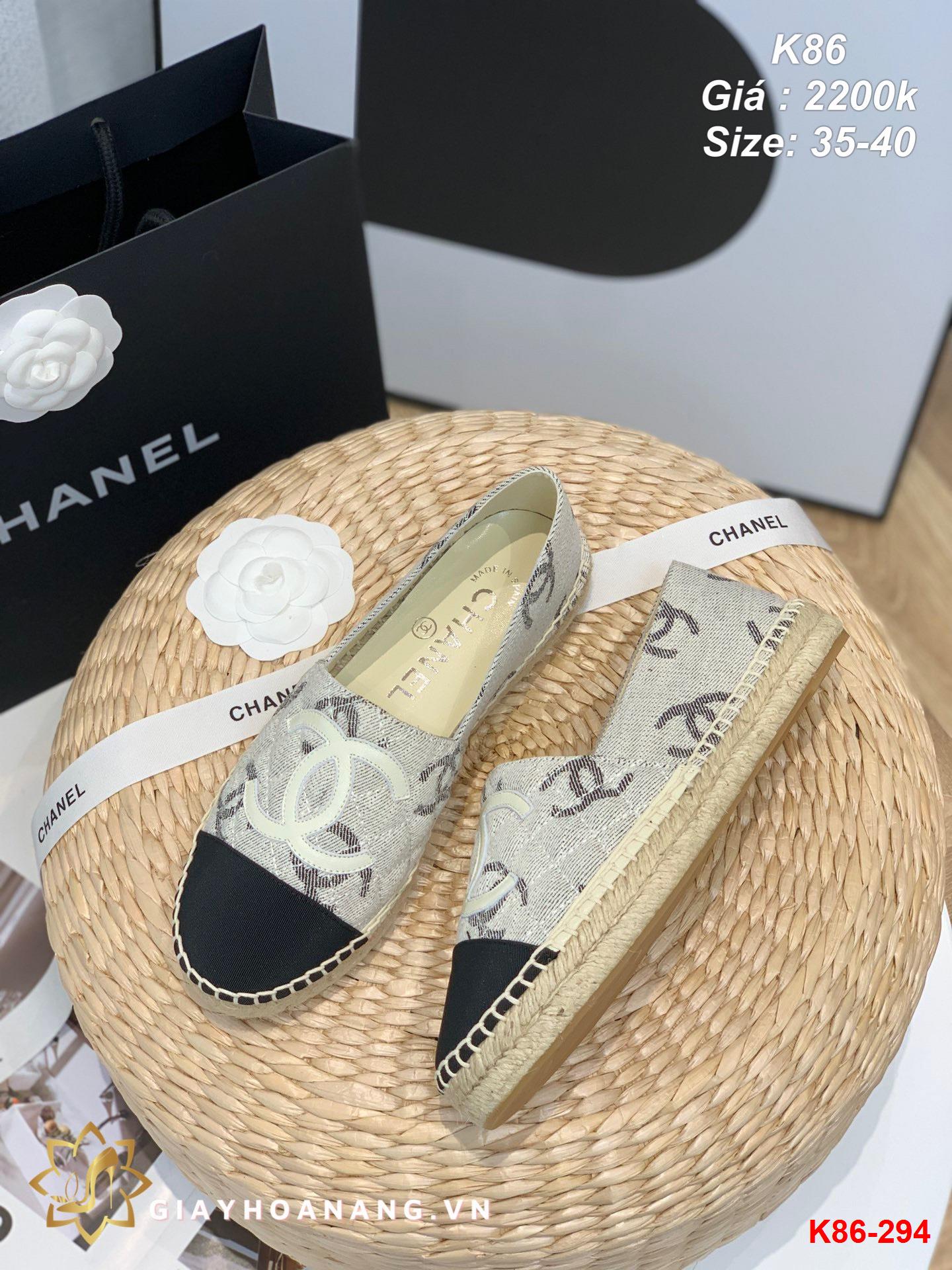 K86-294 Chanel giày lười siêu cấp