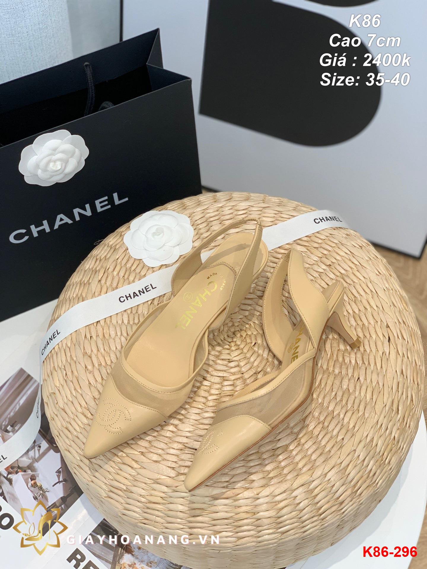 K86-296 Chanel sandal cao 7cm siêu cấp