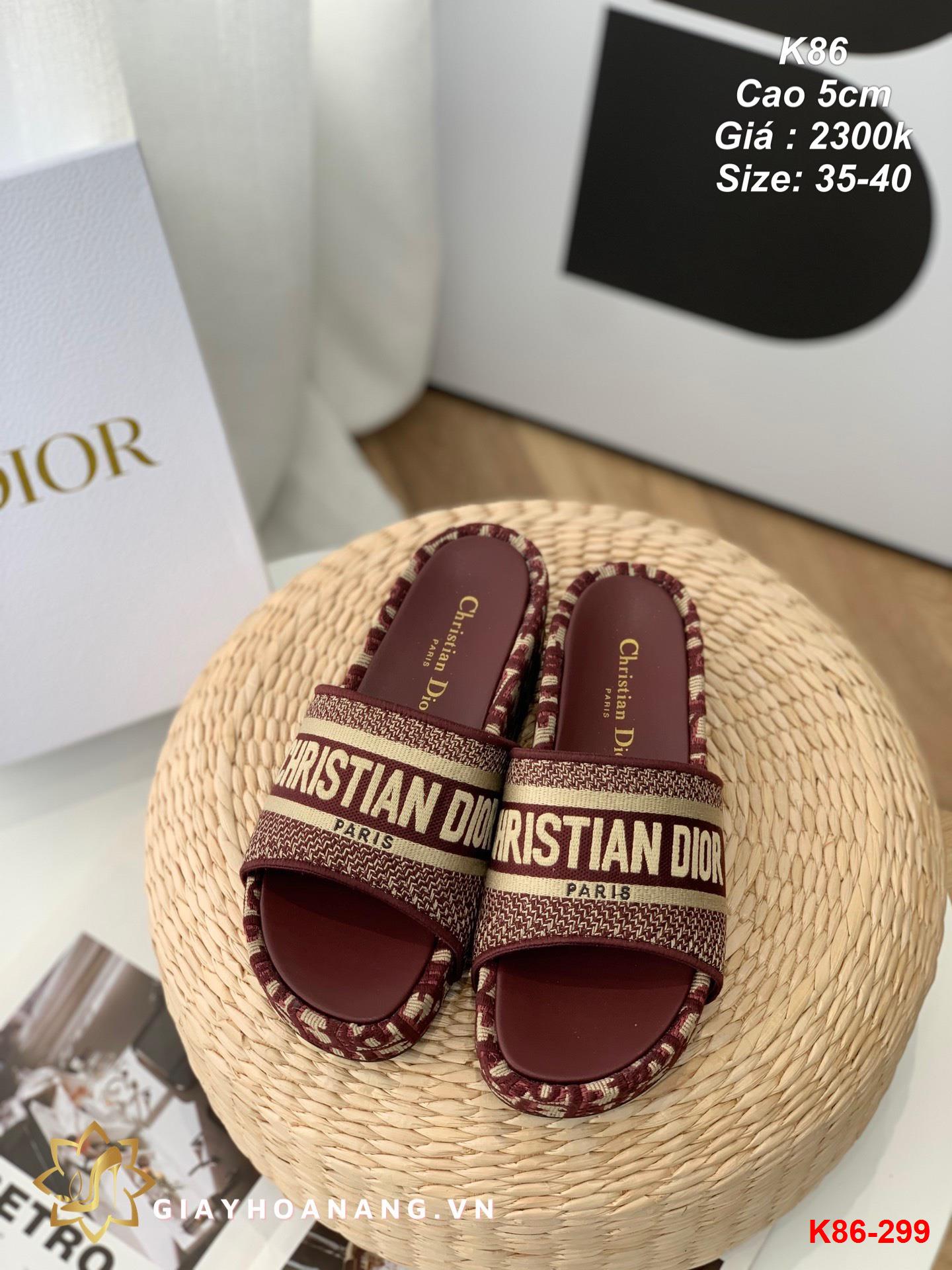 K86-299 Dior dép cao 5cm siêu cấp