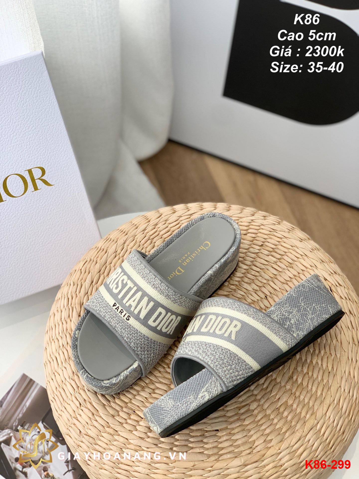 K86-299 Dior dép cao 5cm siêu cấp