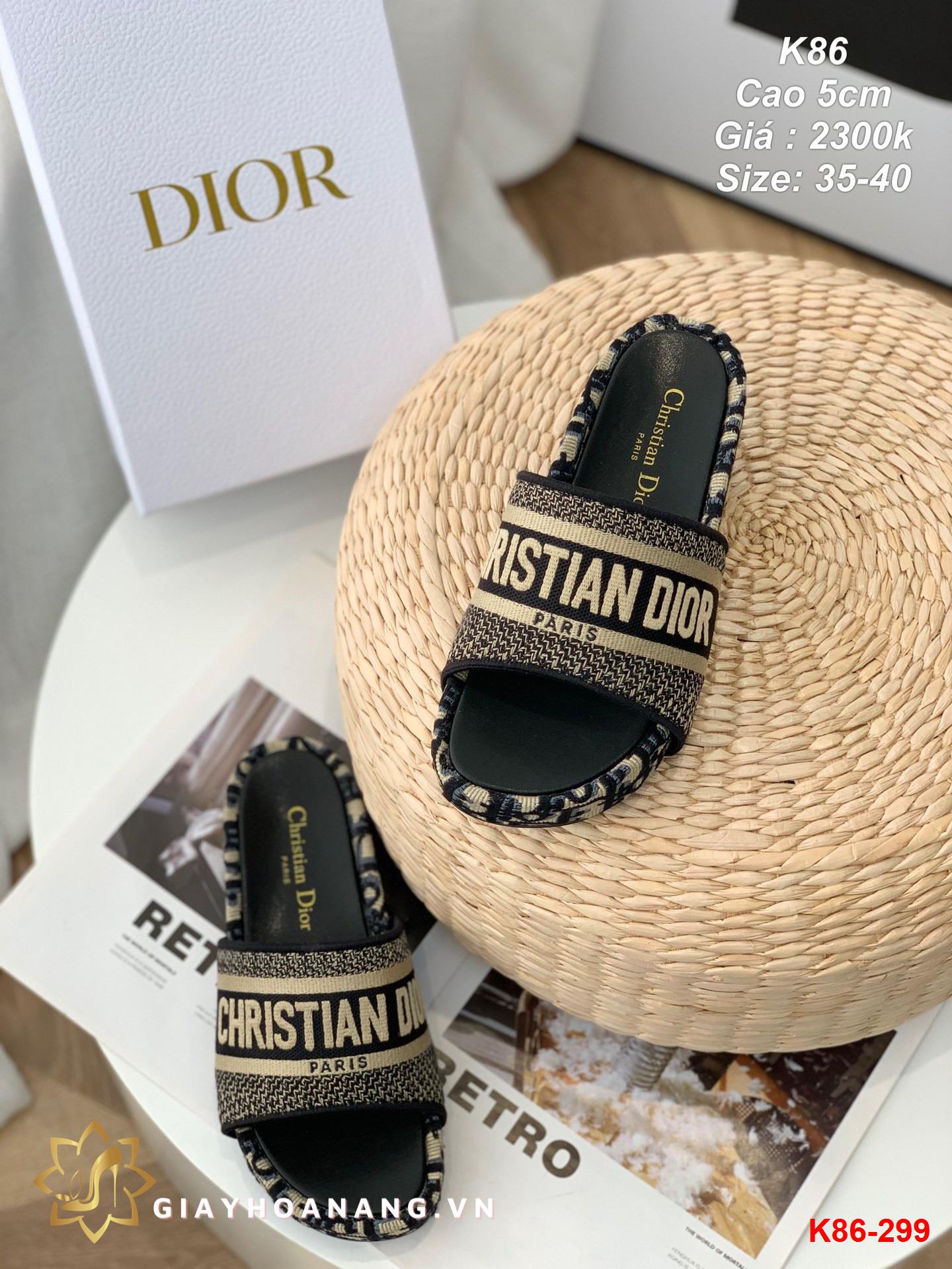 K86-299 Dior dép cao 5cm siêu cấp