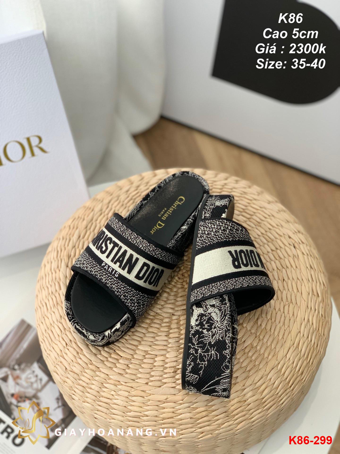 K86-299 Dior dép cao 5cm siêu cấp