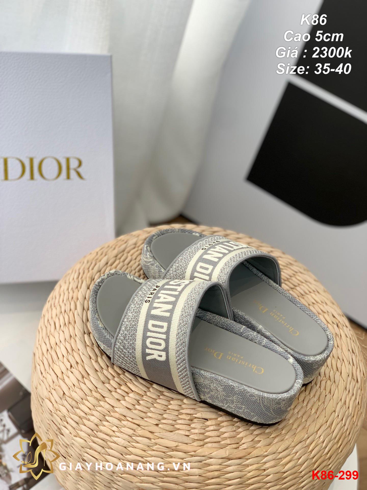 K86-299 Dior dép cao 5cm siêu cấp