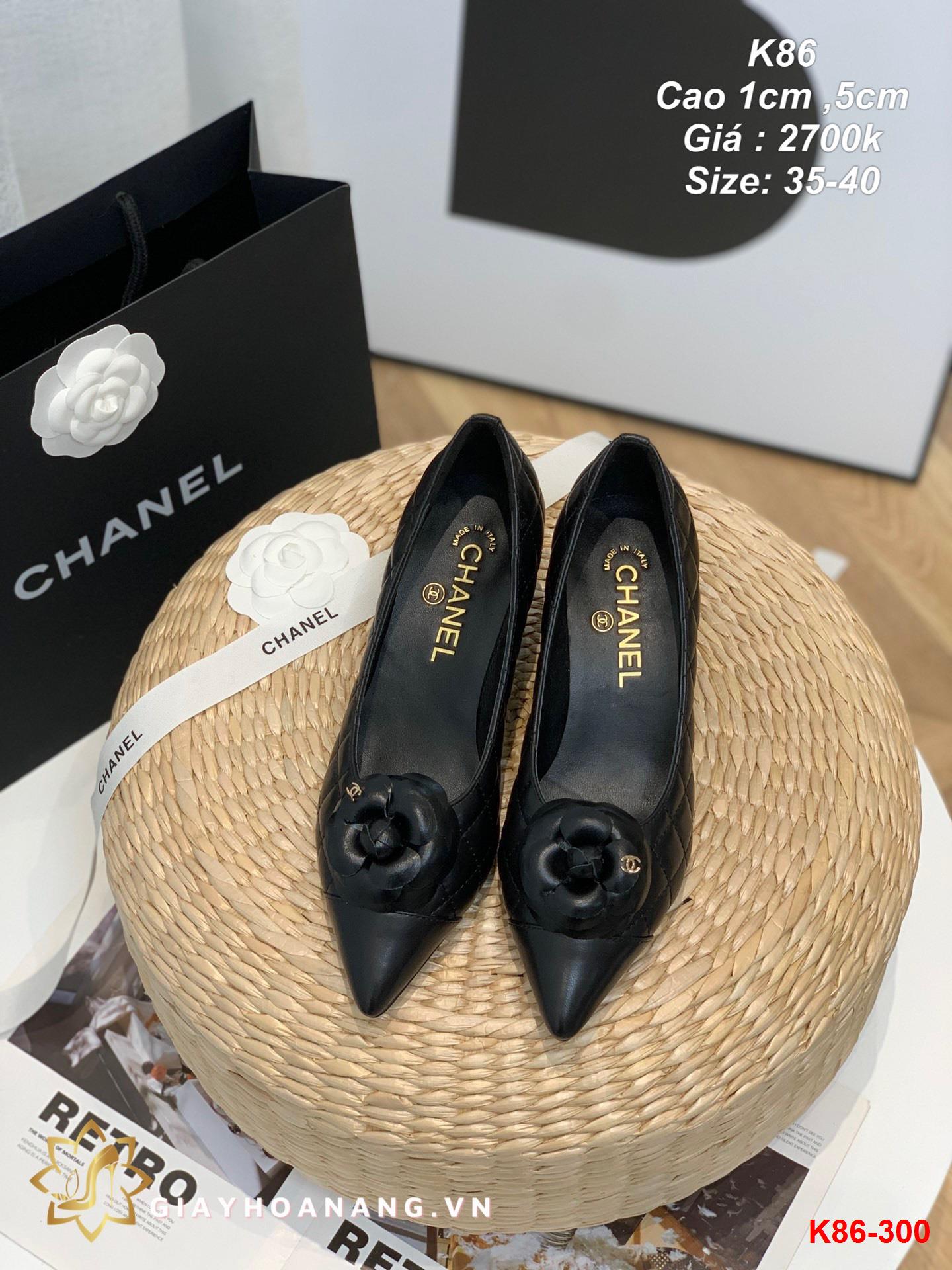 K86-300 Chanel giày cao 1cm ,5cm siêu cấp