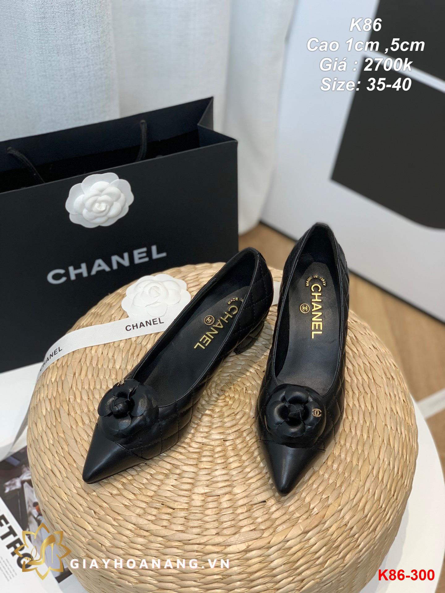 K86-300 Chanel giày cao 1cm ,5cm siêu cấp