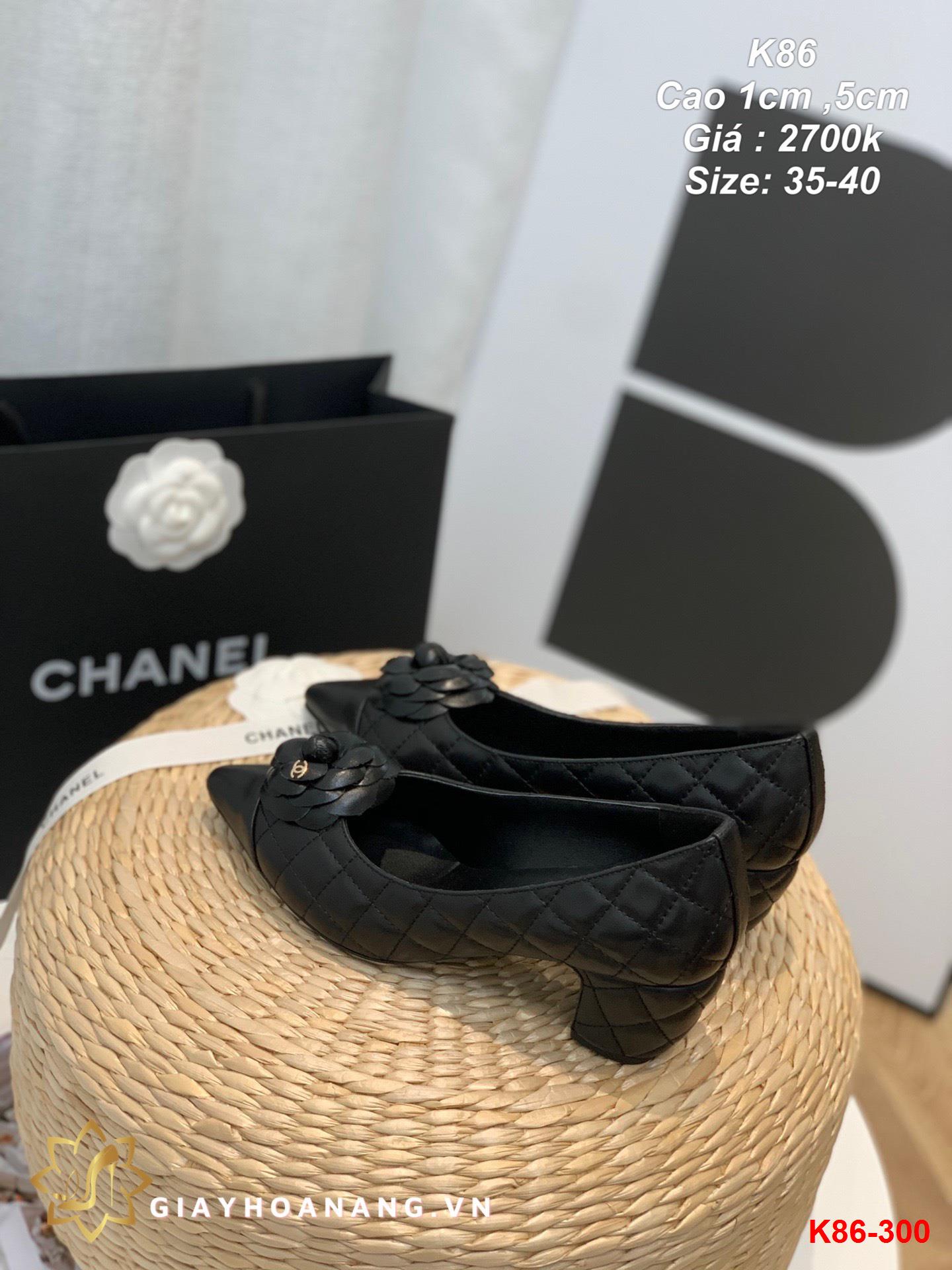 K86-300 Chanel giày cao 1cm ,5cm siêu cấp