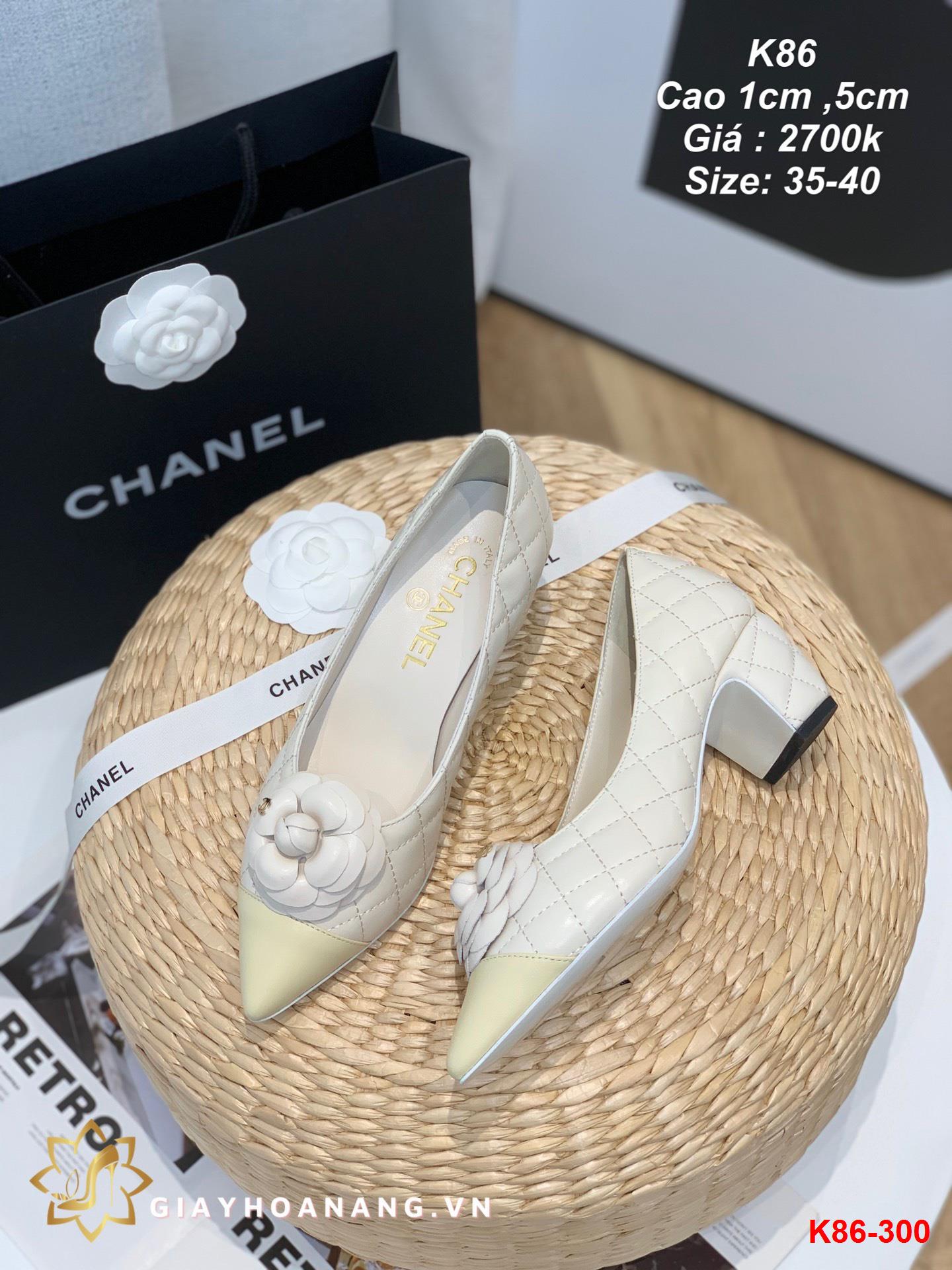 K86-300 Chanel giày cao 1cm ,5cm siêu cấp