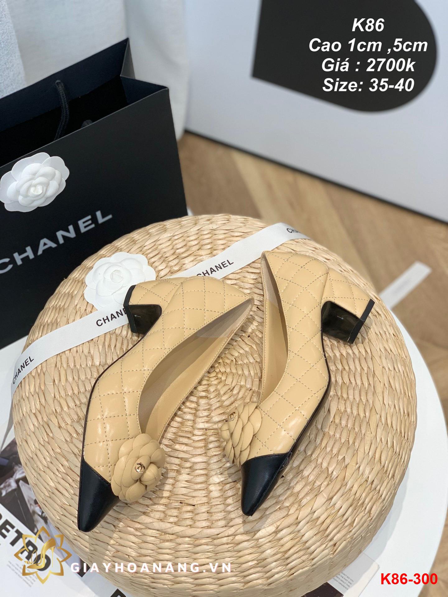 K86-300 Chanel giày cao 1cm ,5cm siêu cấp