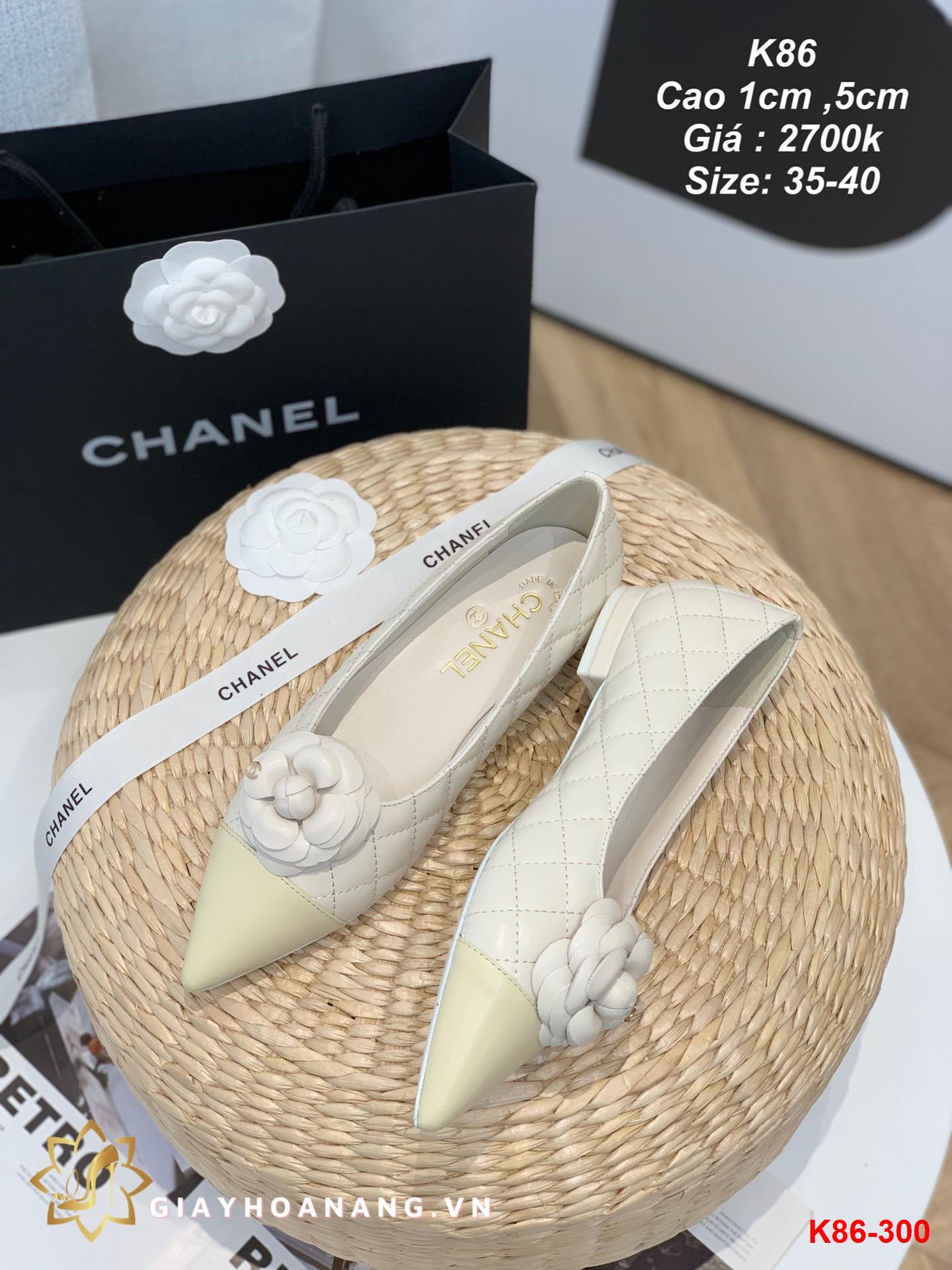 K86-300 Chanel giày cao 1cm ,5cm siêu cấp