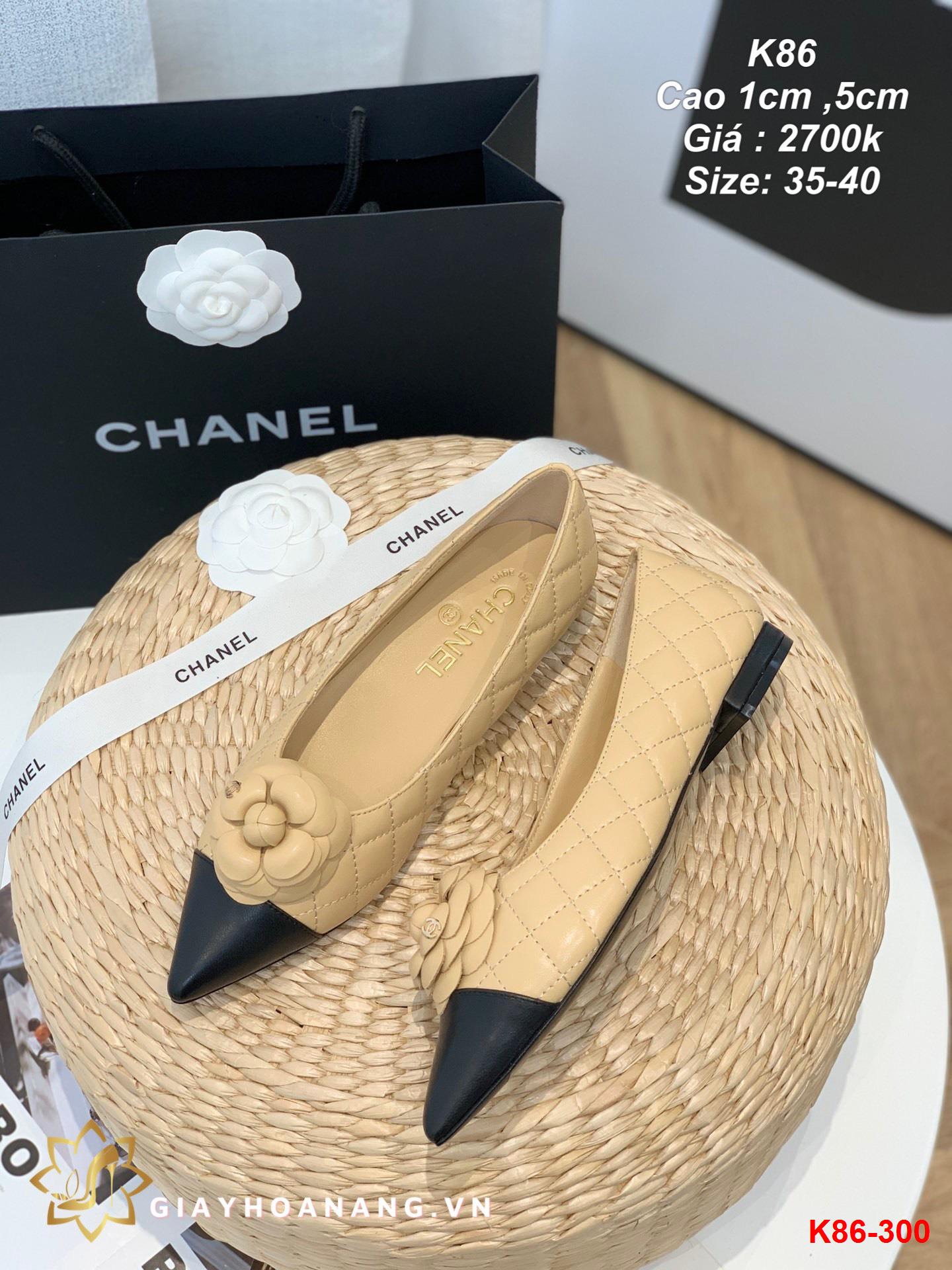 K86-300 Chanel giày cao 1cm ,5cm siêu cấp