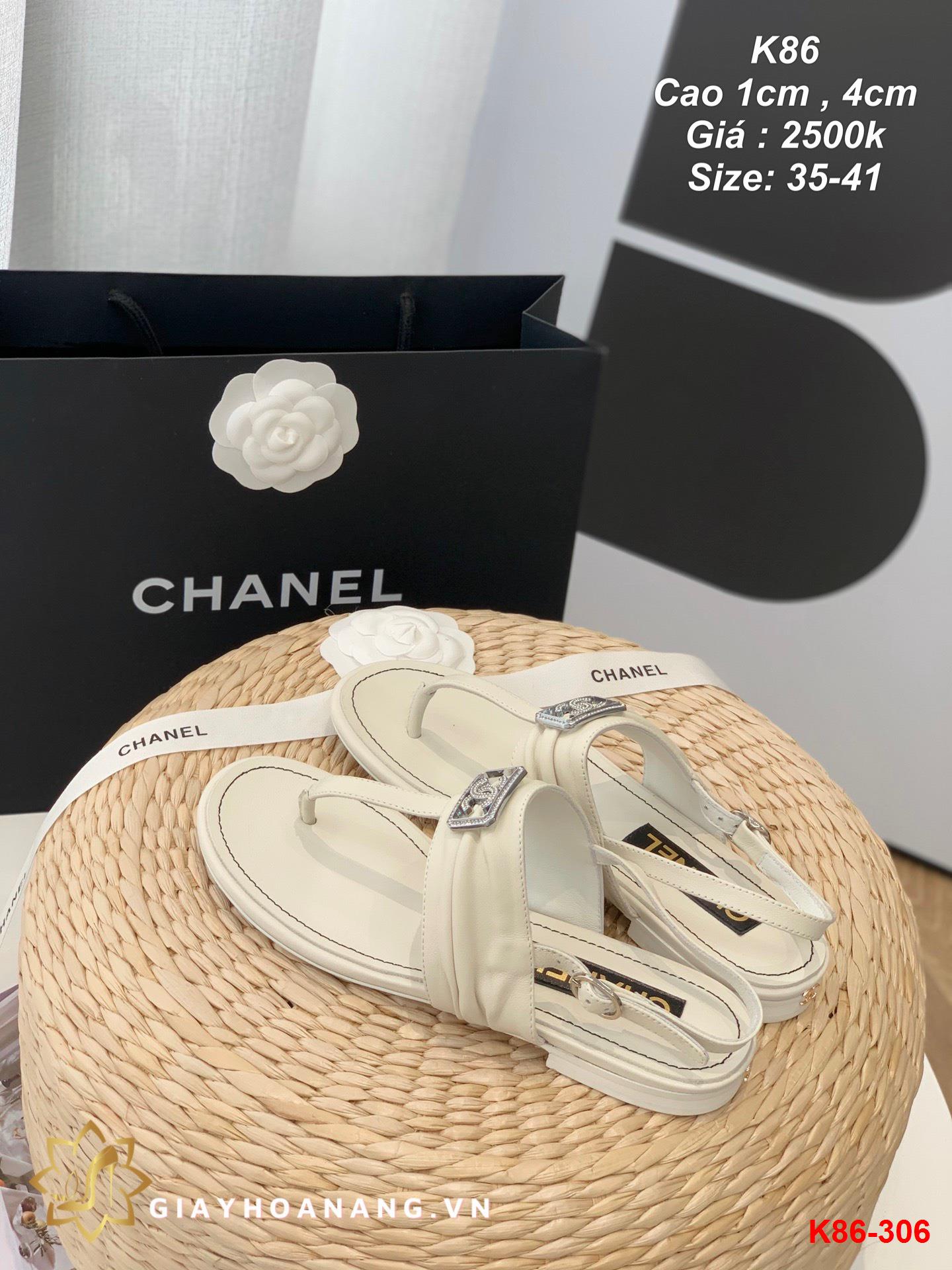 K86-306 Chanel sandal cao 1cm , 4cm siêu cấp