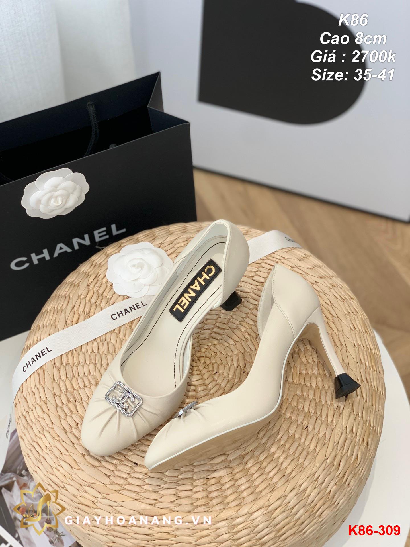 K86-309 Chanel giày cao 8cm siêu cấp