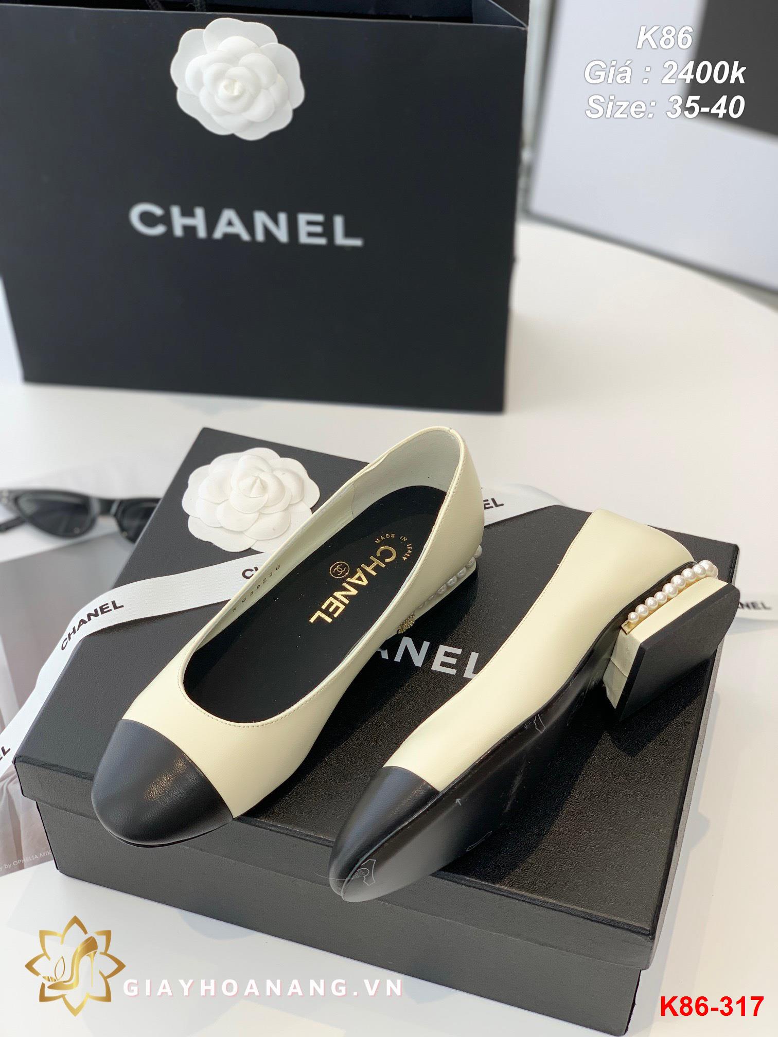 K86-317 Chanel giày bệt siêu cấp