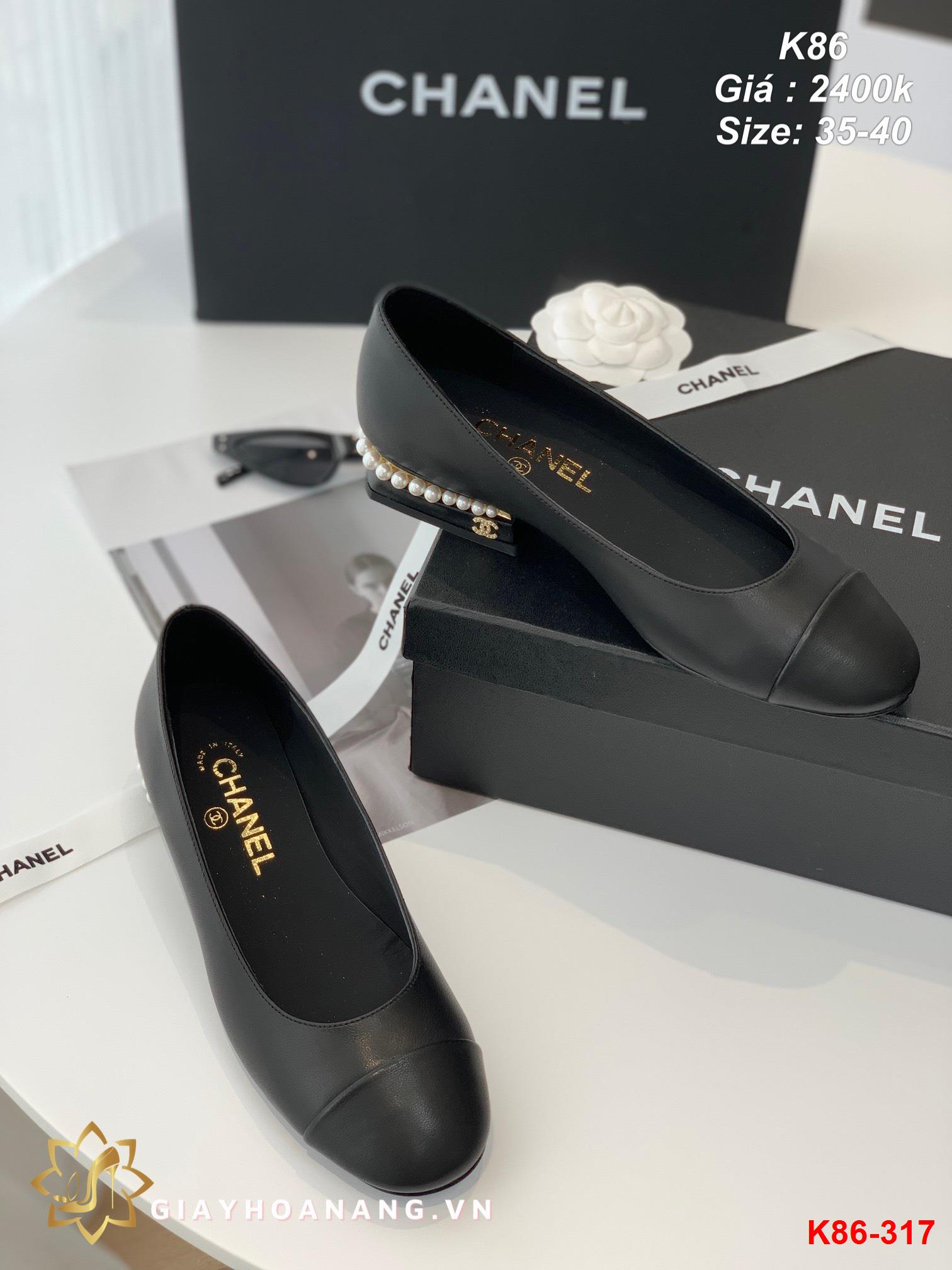 K86-317 Chanel giày bệt siêu cấp