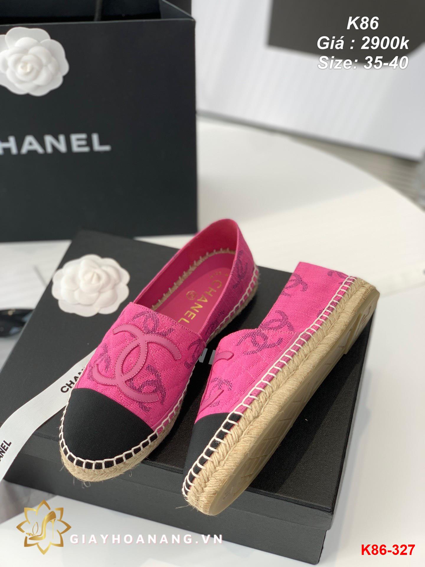 K86-327 Chanel giày lười siêu cấp