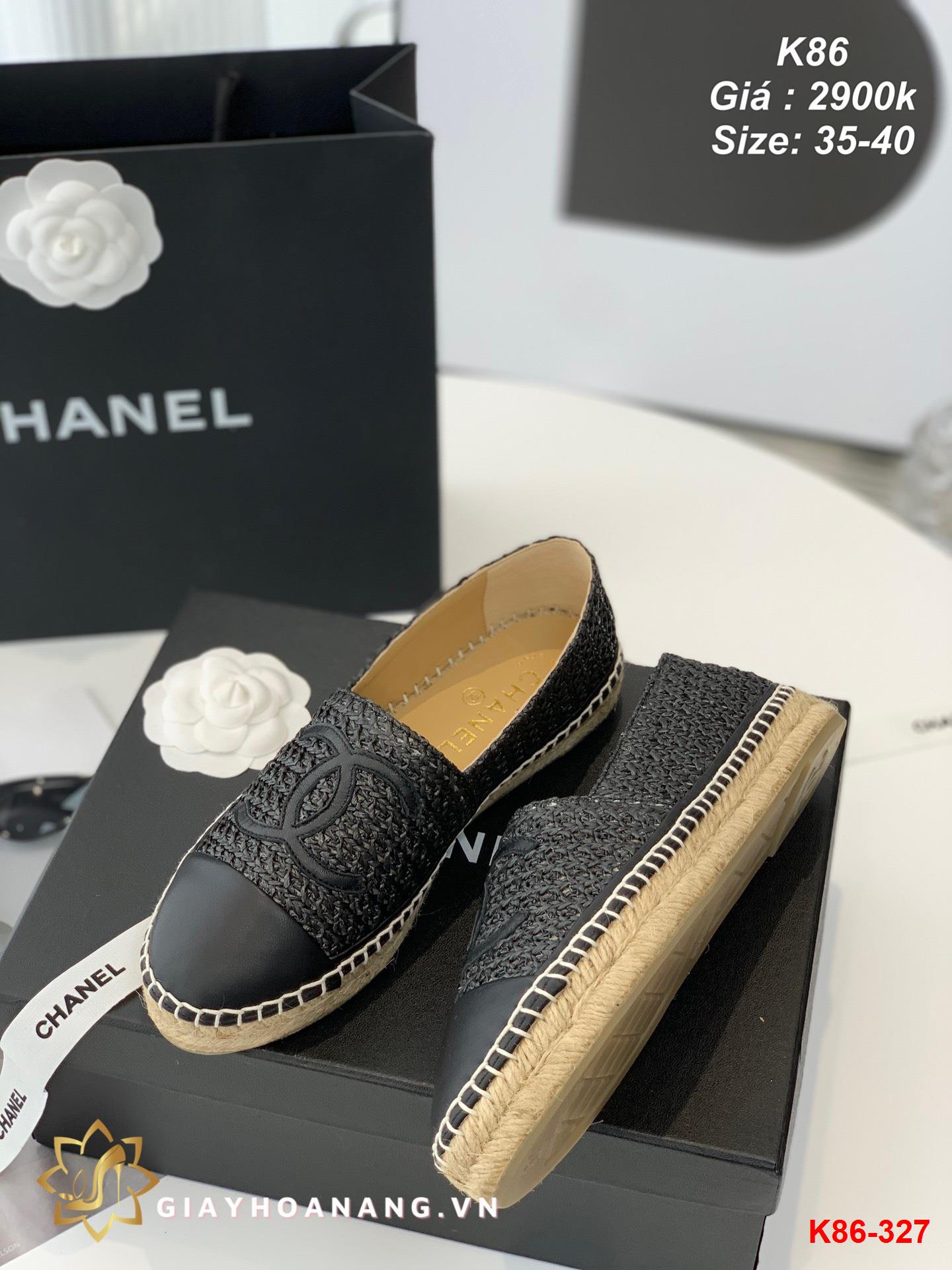 K86-327 Chanel giày lười siêu cấp