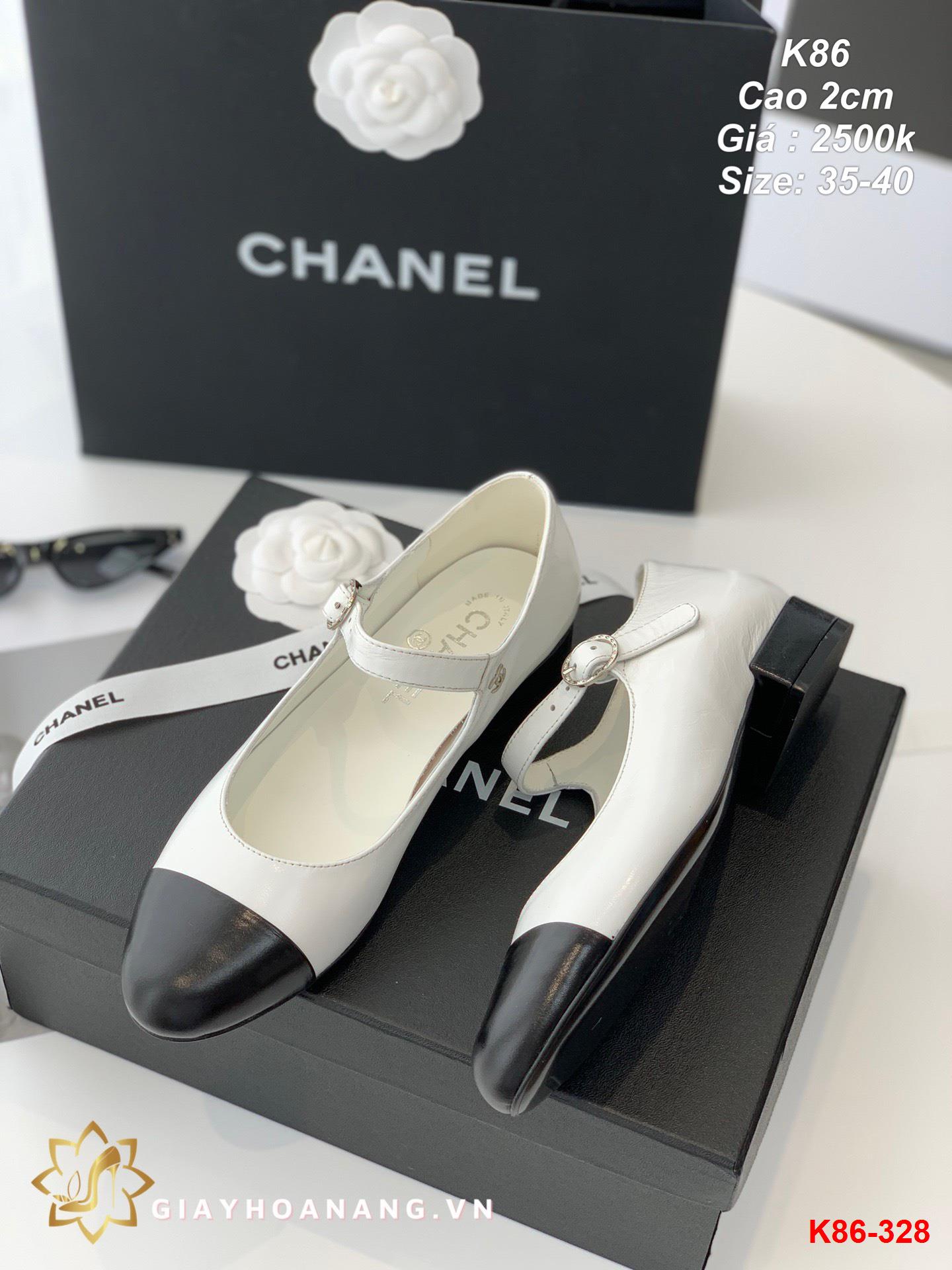 K86-328 Chanel giày cao 2cm siêu cấp