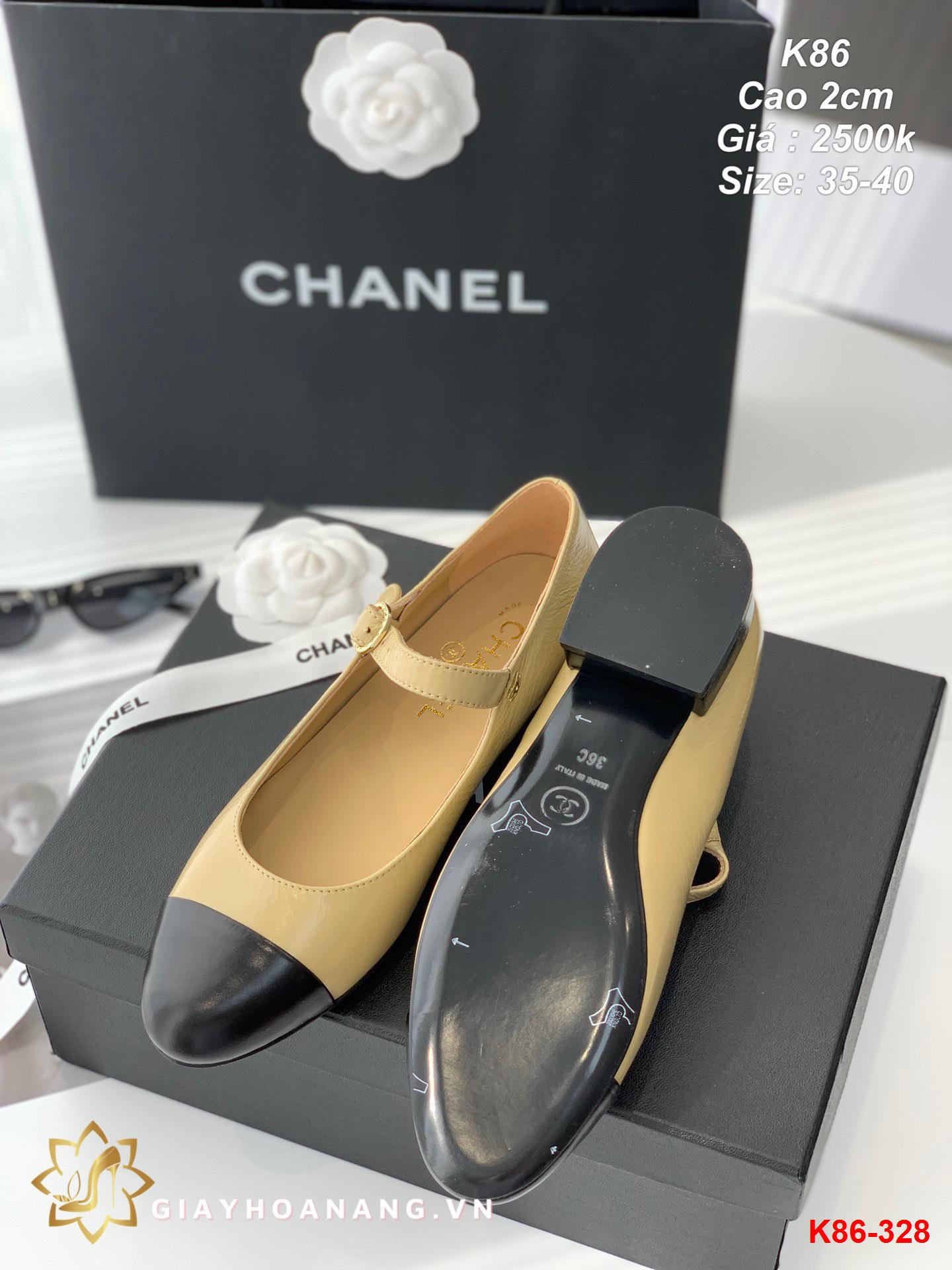 K86-328 Chanel giày cao 2cm siêu cấp