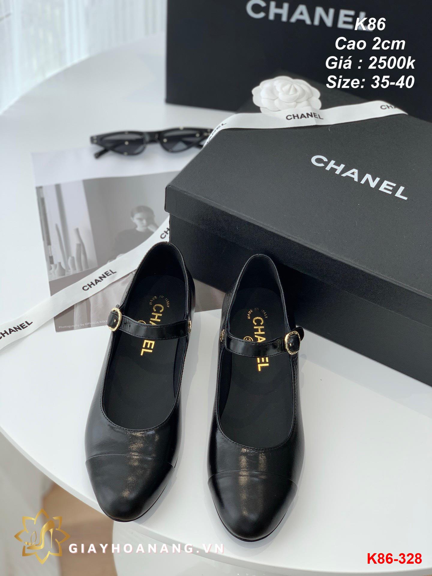 K86-328 Chanel giày cao 2cm siêu cấp